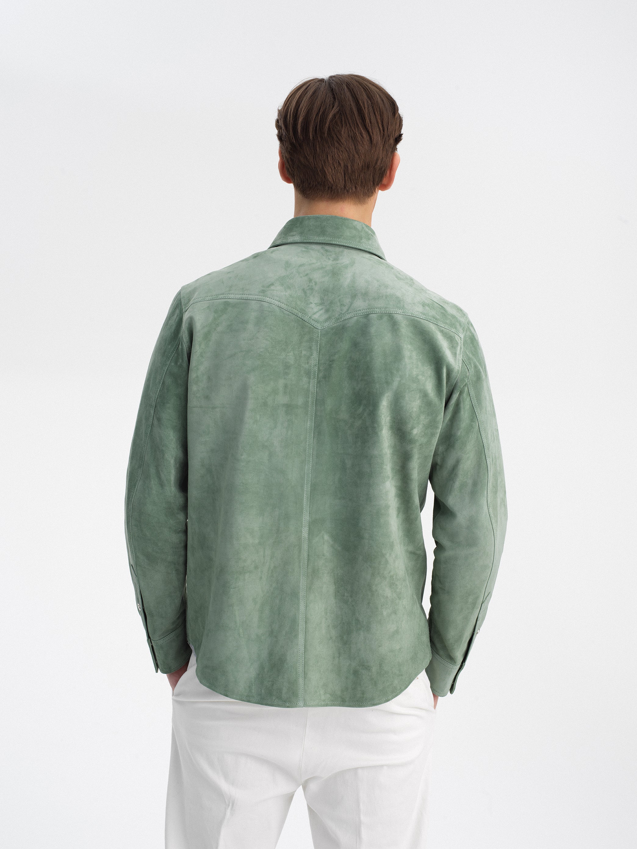 Satin Suede Overshirt