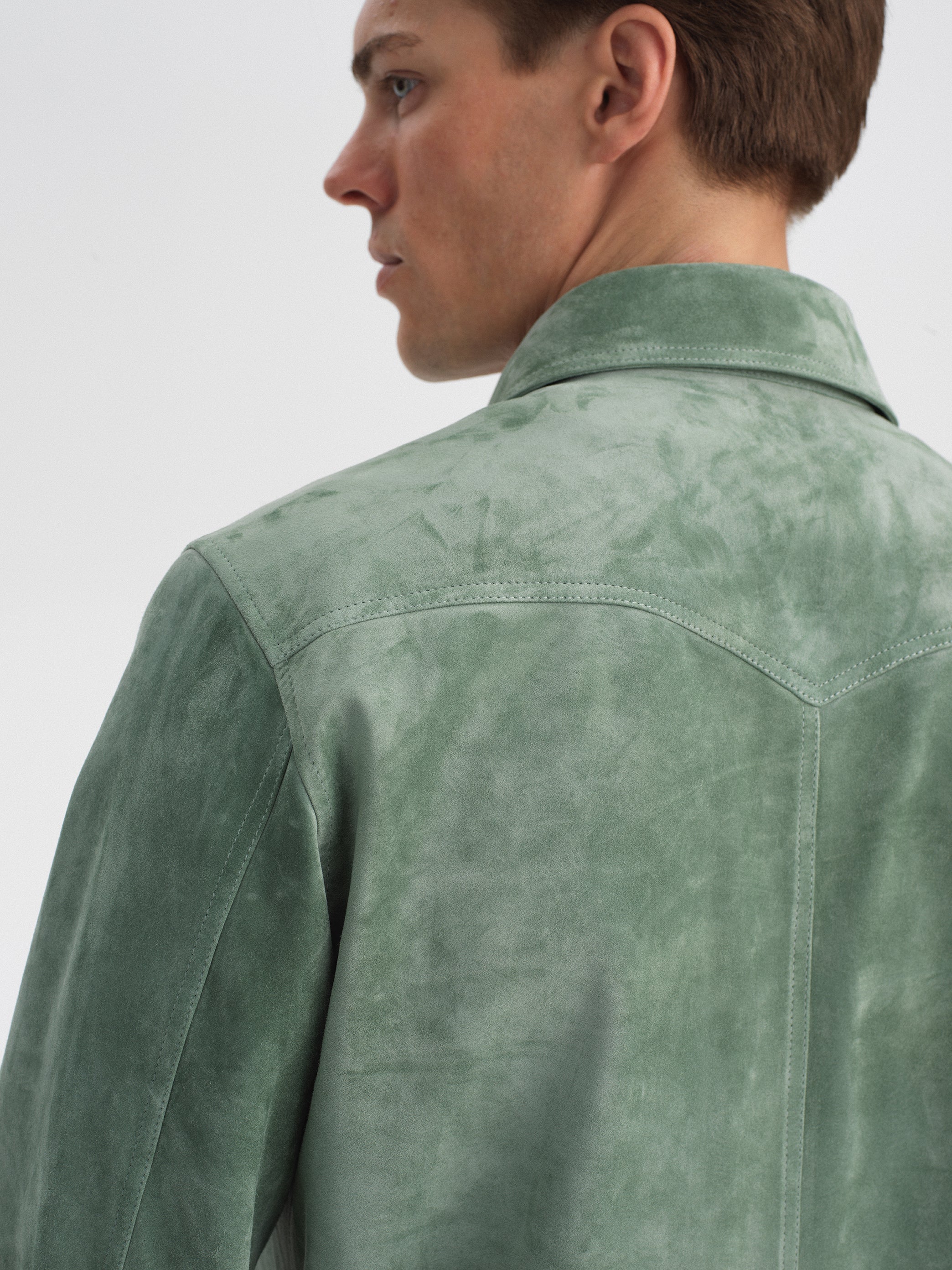 Satin Suede Overshirt
