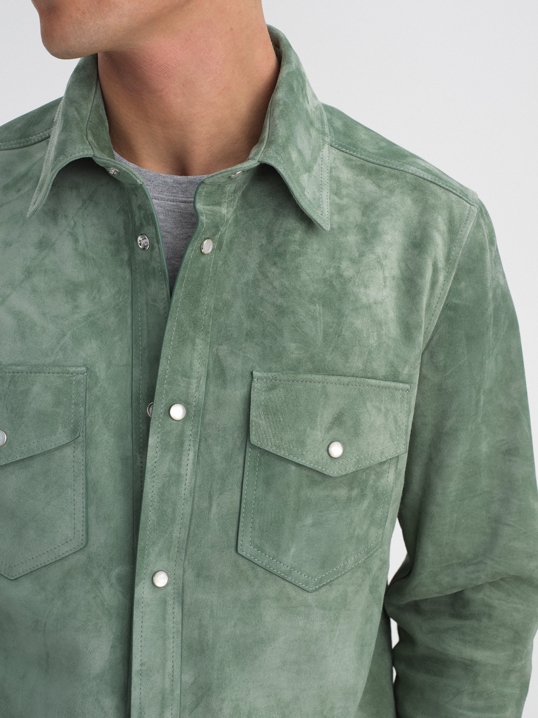 Satin Suede Overshirt