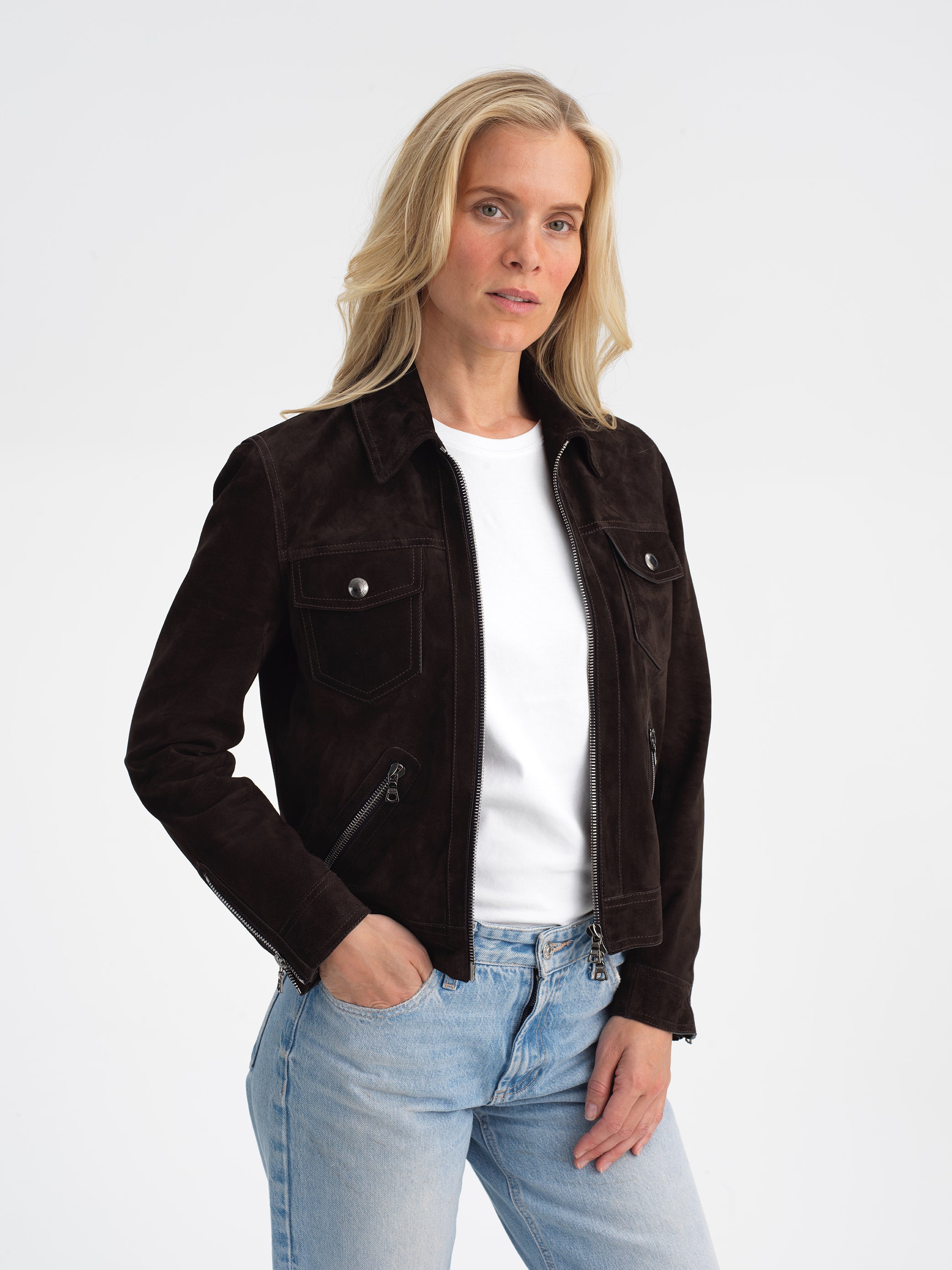 Suede Leather Jacket
