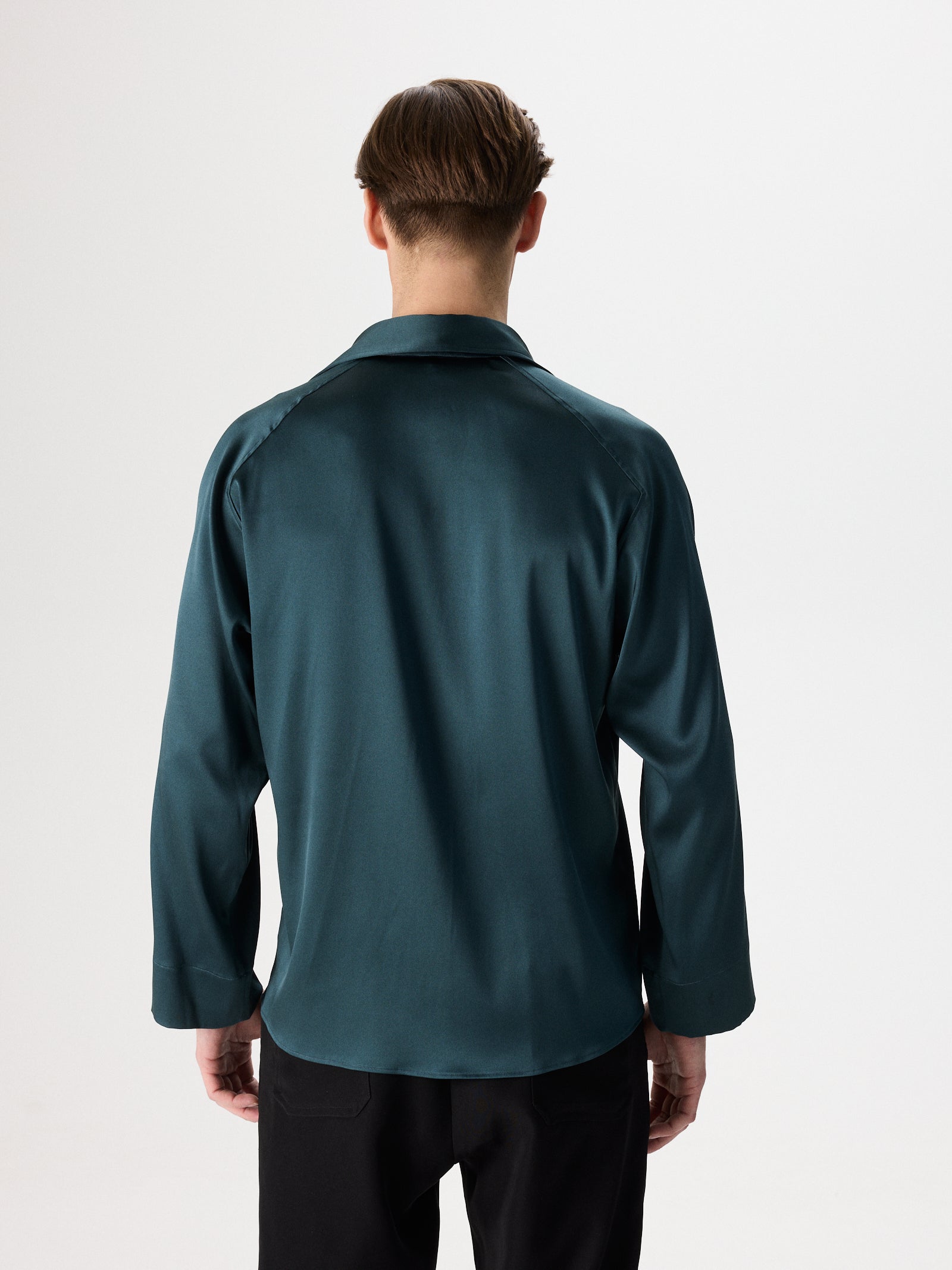 Buttonless Silk Shirt