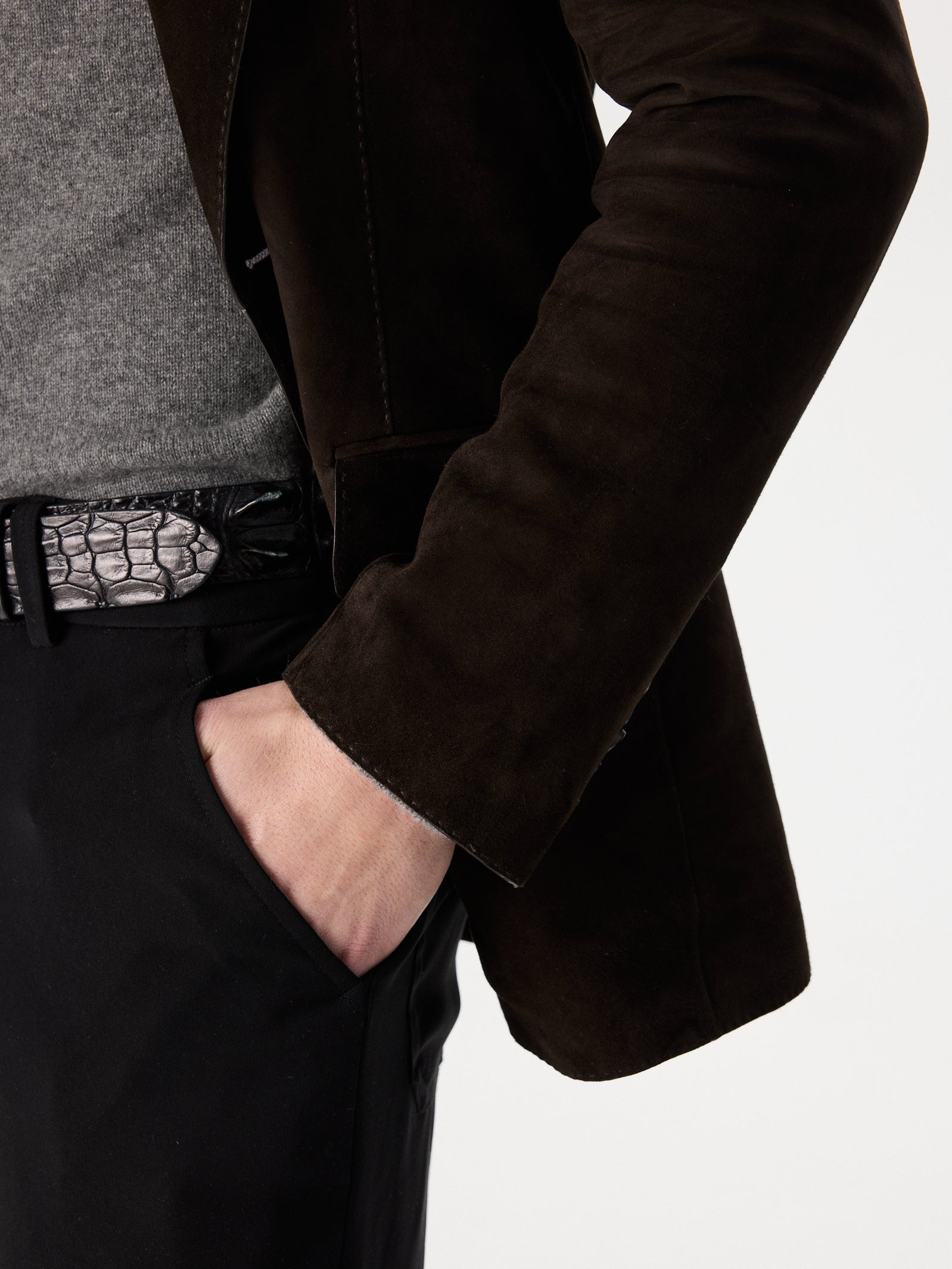 Satin Suede Sport Coat