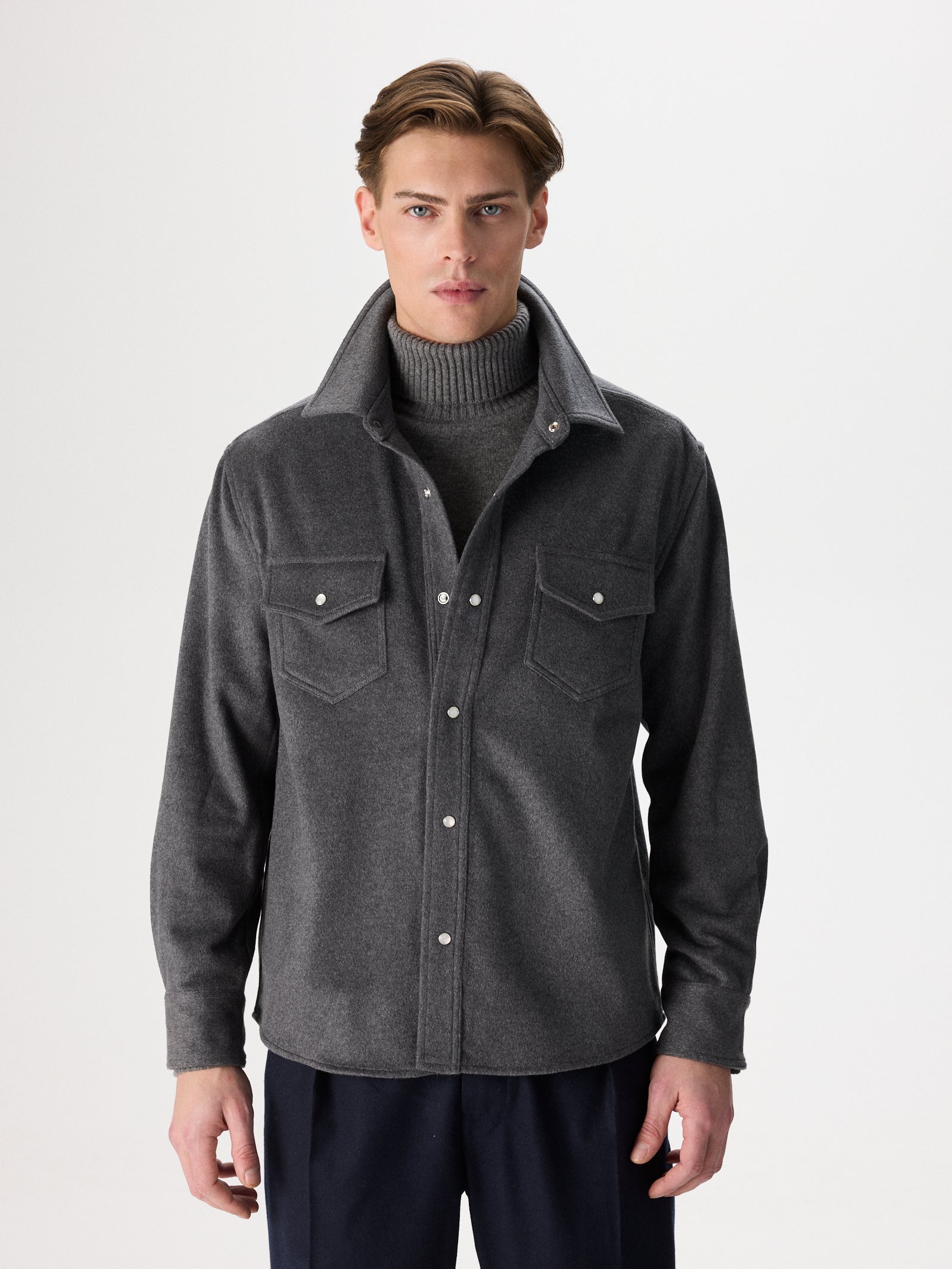 Cashmere Flannel Overshirt