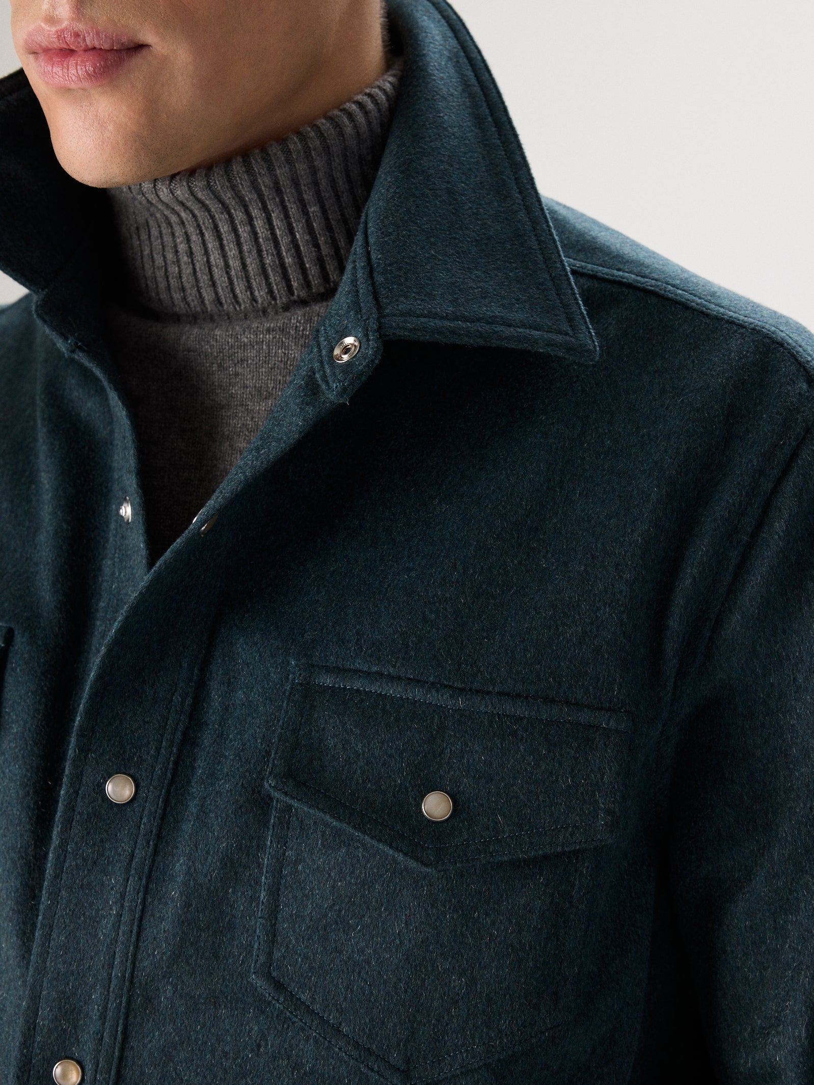 Cashmere Flannel Overshirt