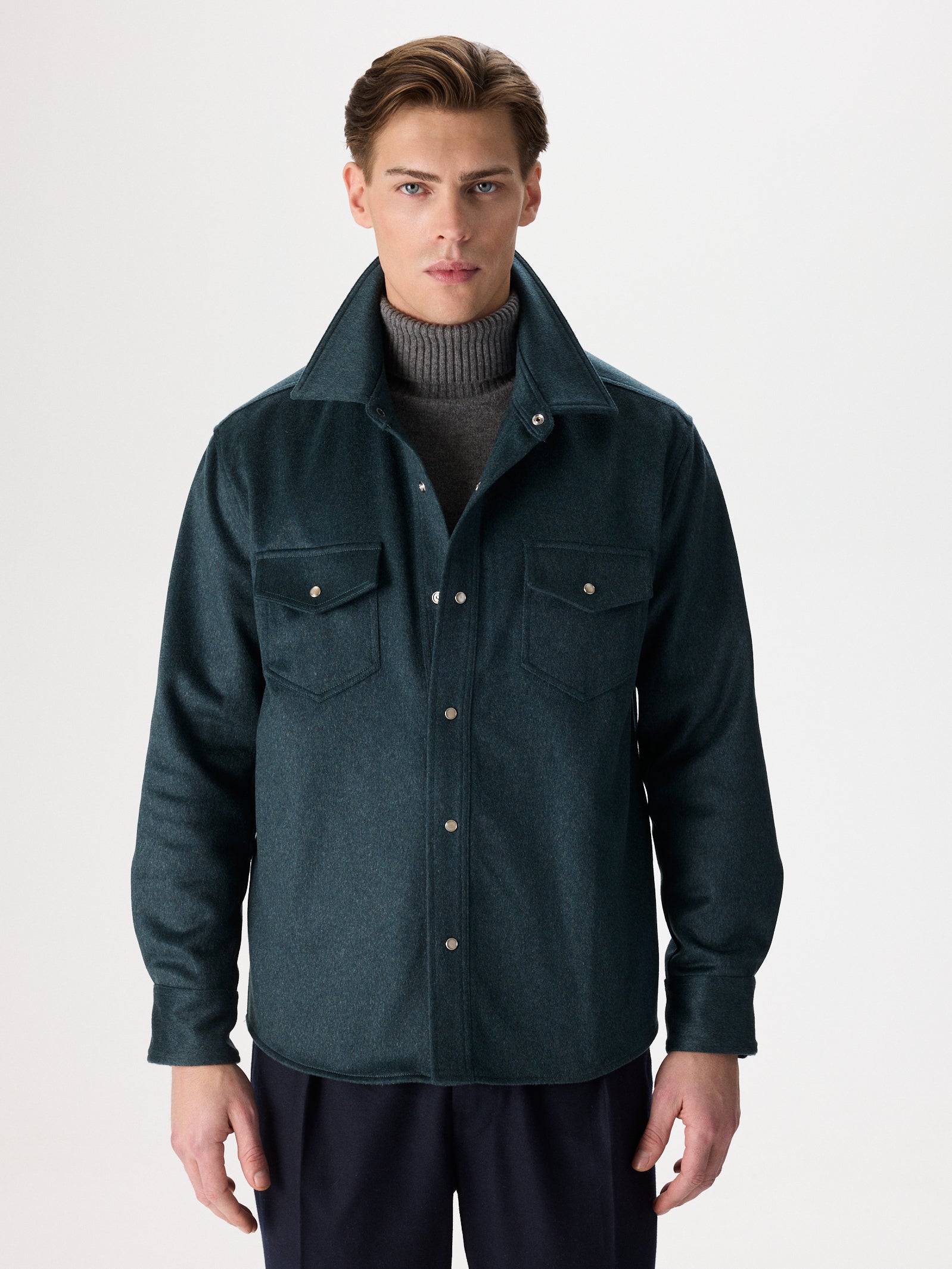 Cashmere Flannel Overshirt