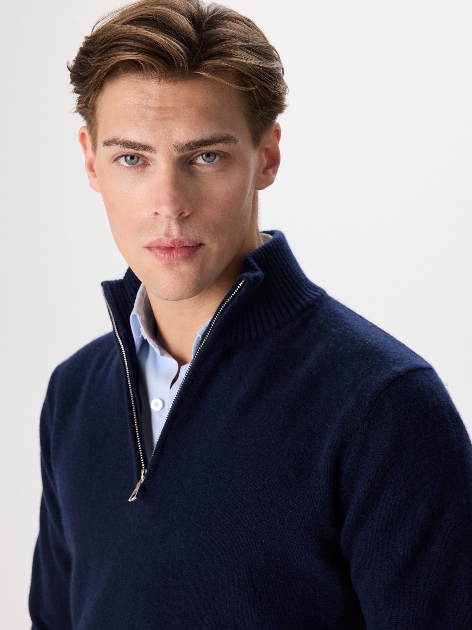 Cashmere & Wool Half-Zip