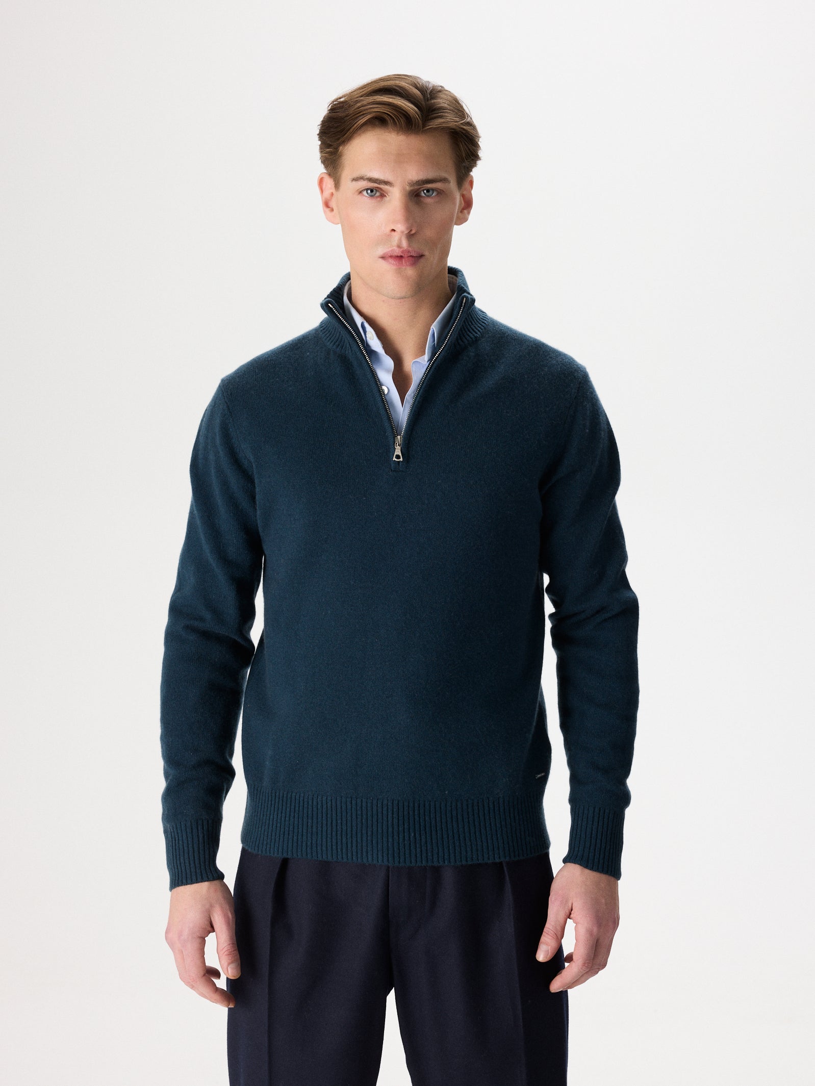 Cashmere & Wool Half-Zip