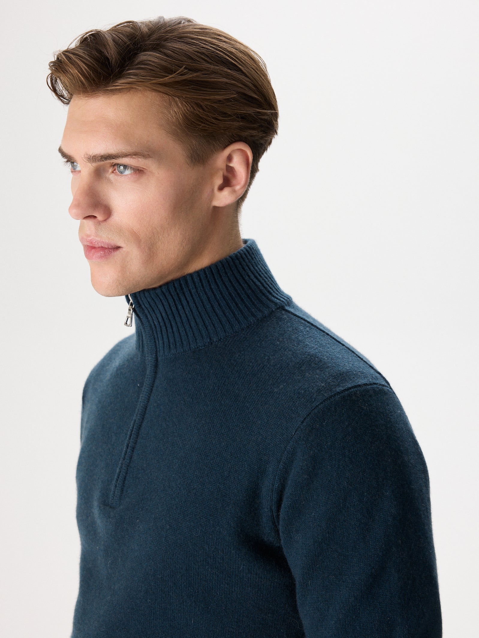 Cashmere & Wool Half-Zip