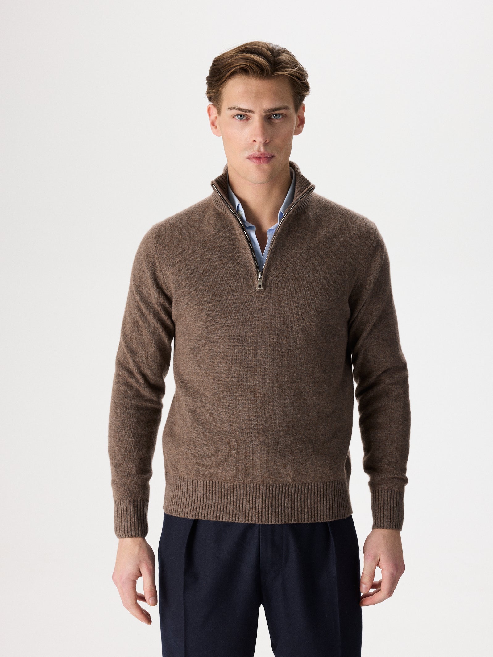 Cashmere & Wool Half-Zip