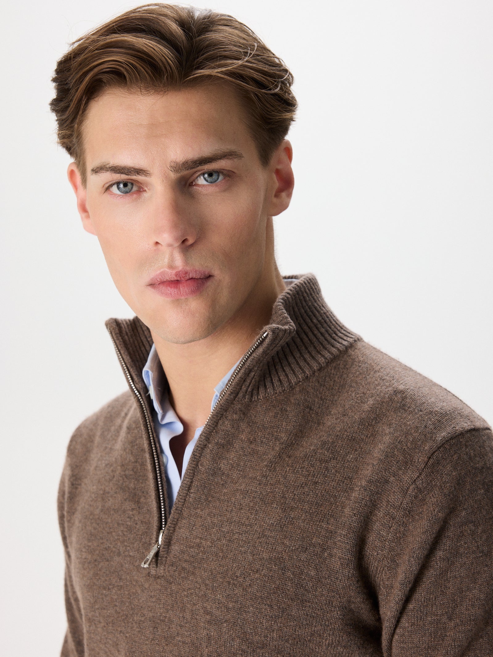 Cashmere & Wool Half-Zip
