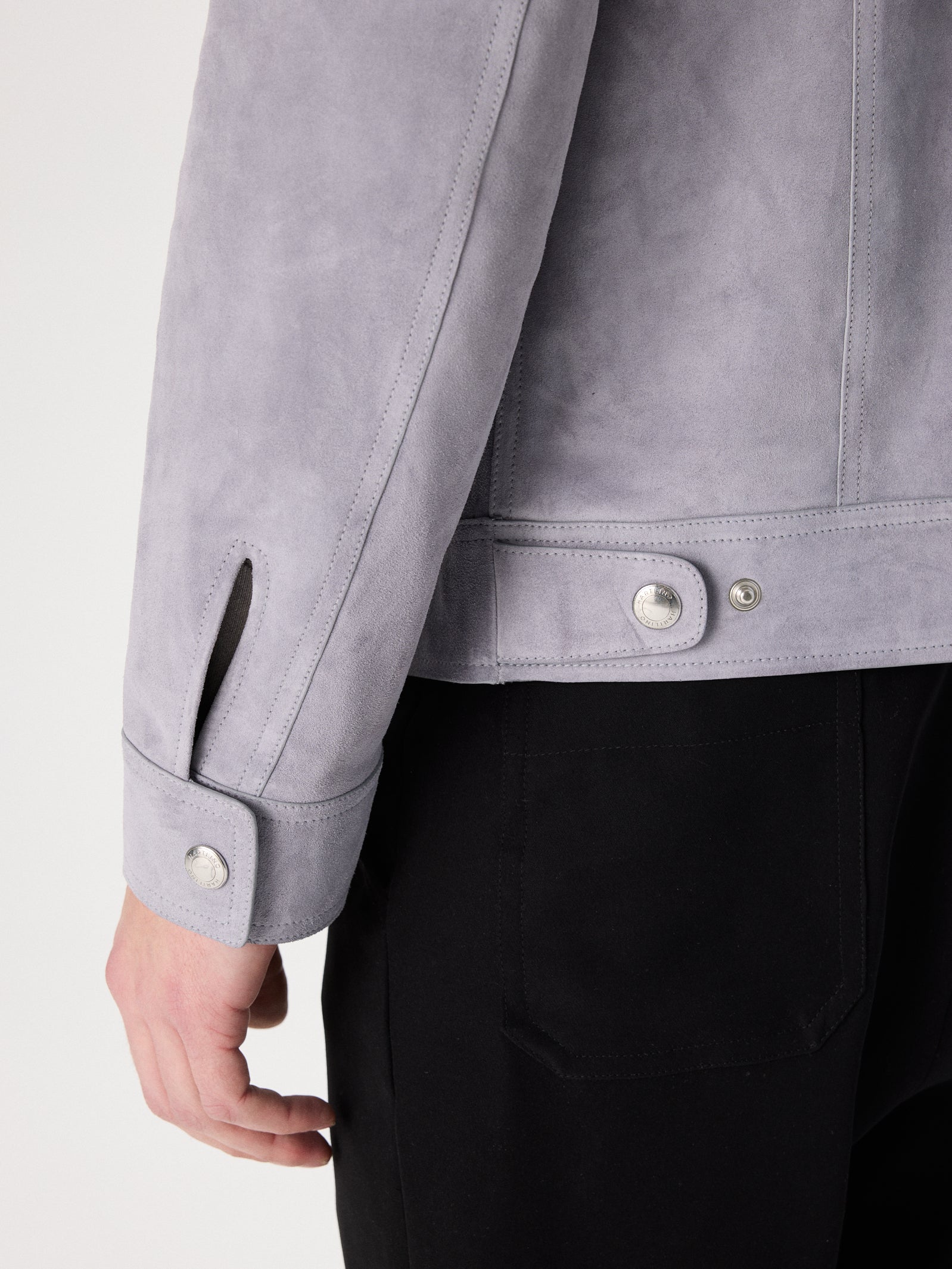 Suede Buttoned Jacket