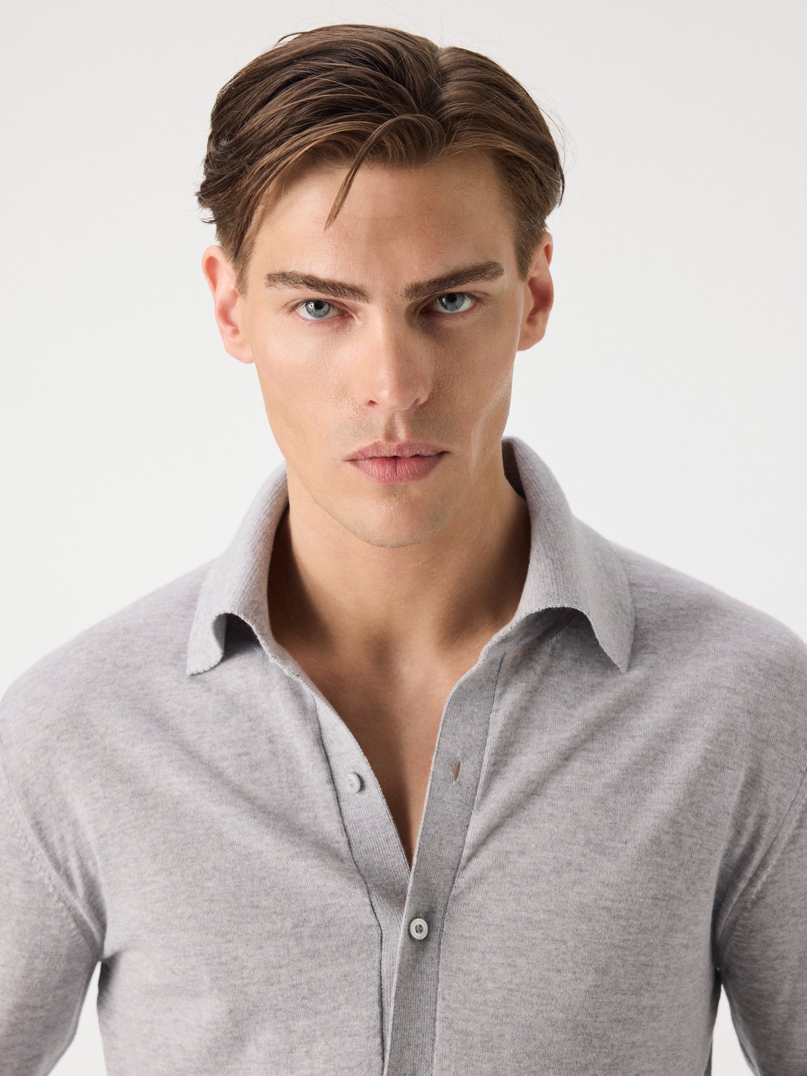 Fine Knit Double Cuff Shirt