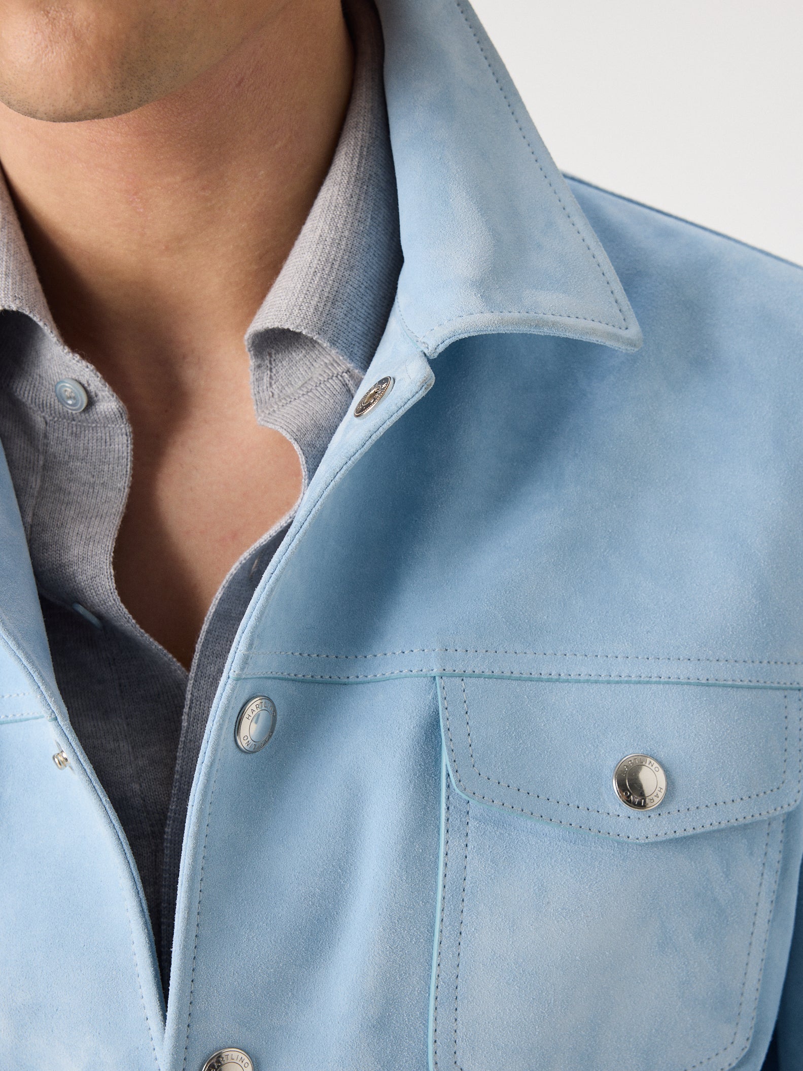 Suede Buttoned Jacket