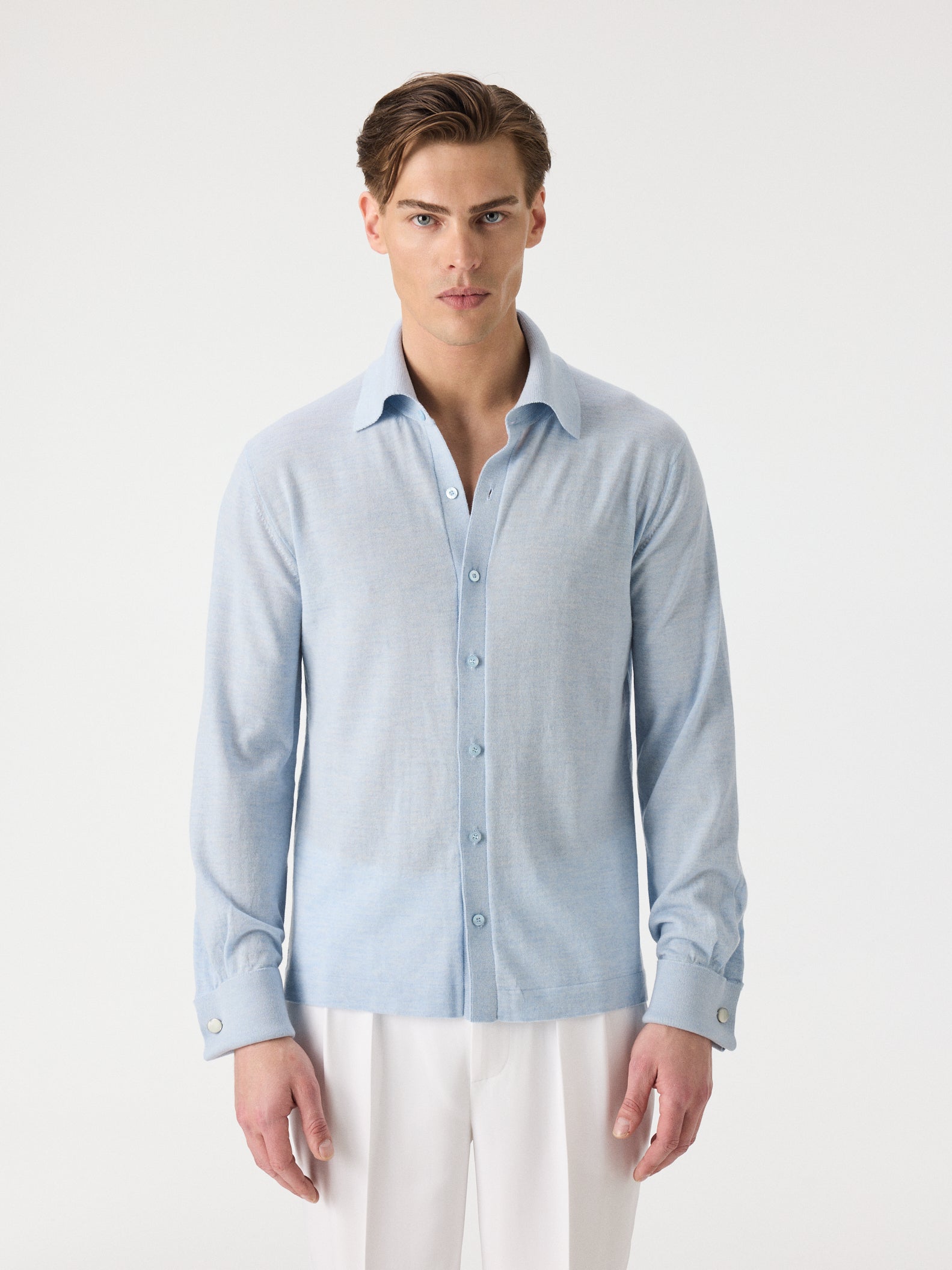 Fine Knit Double Cuff Shirt