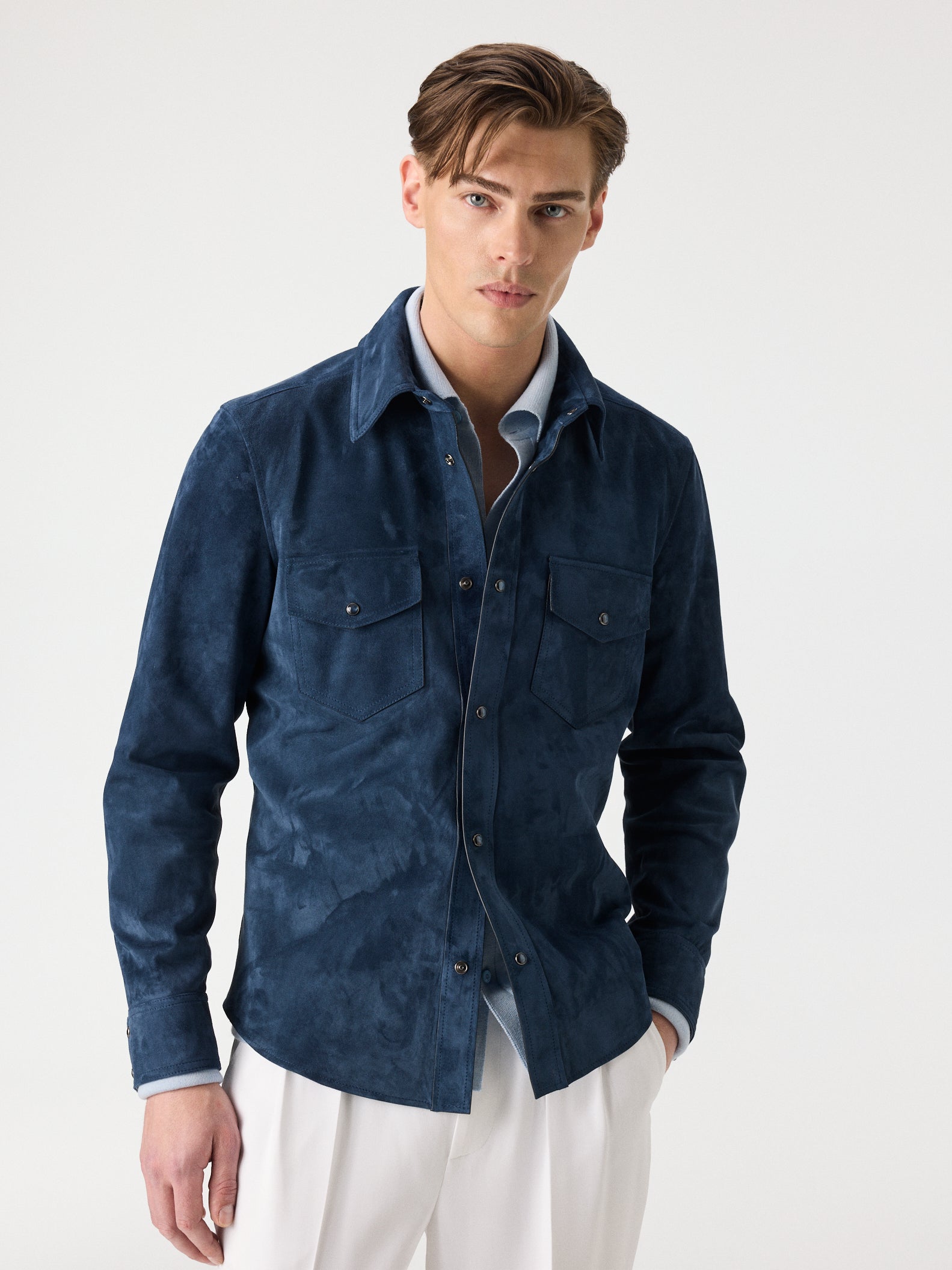 Fine Knit Double Cuff Shirt