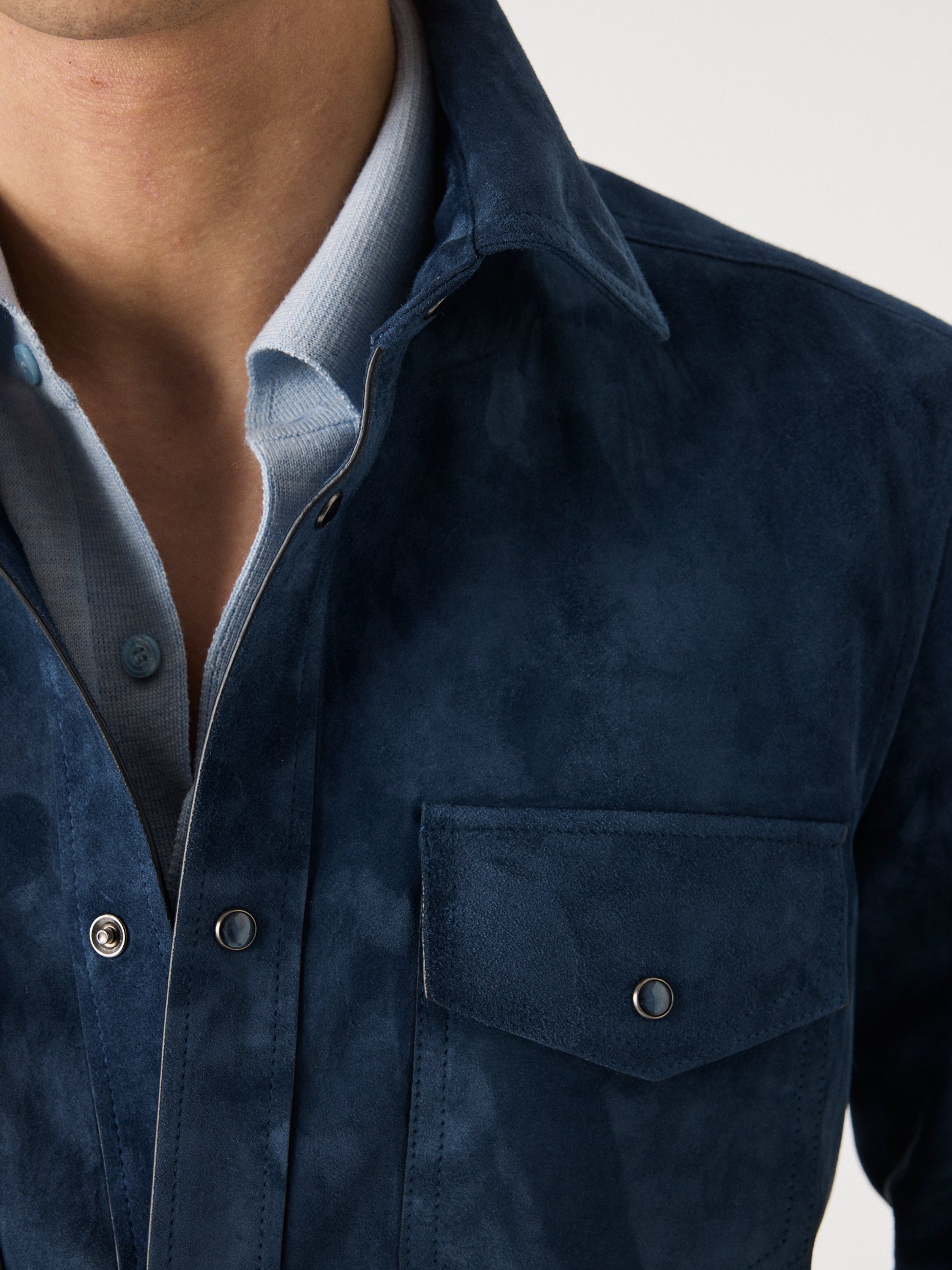 Satin Suede Overshirt