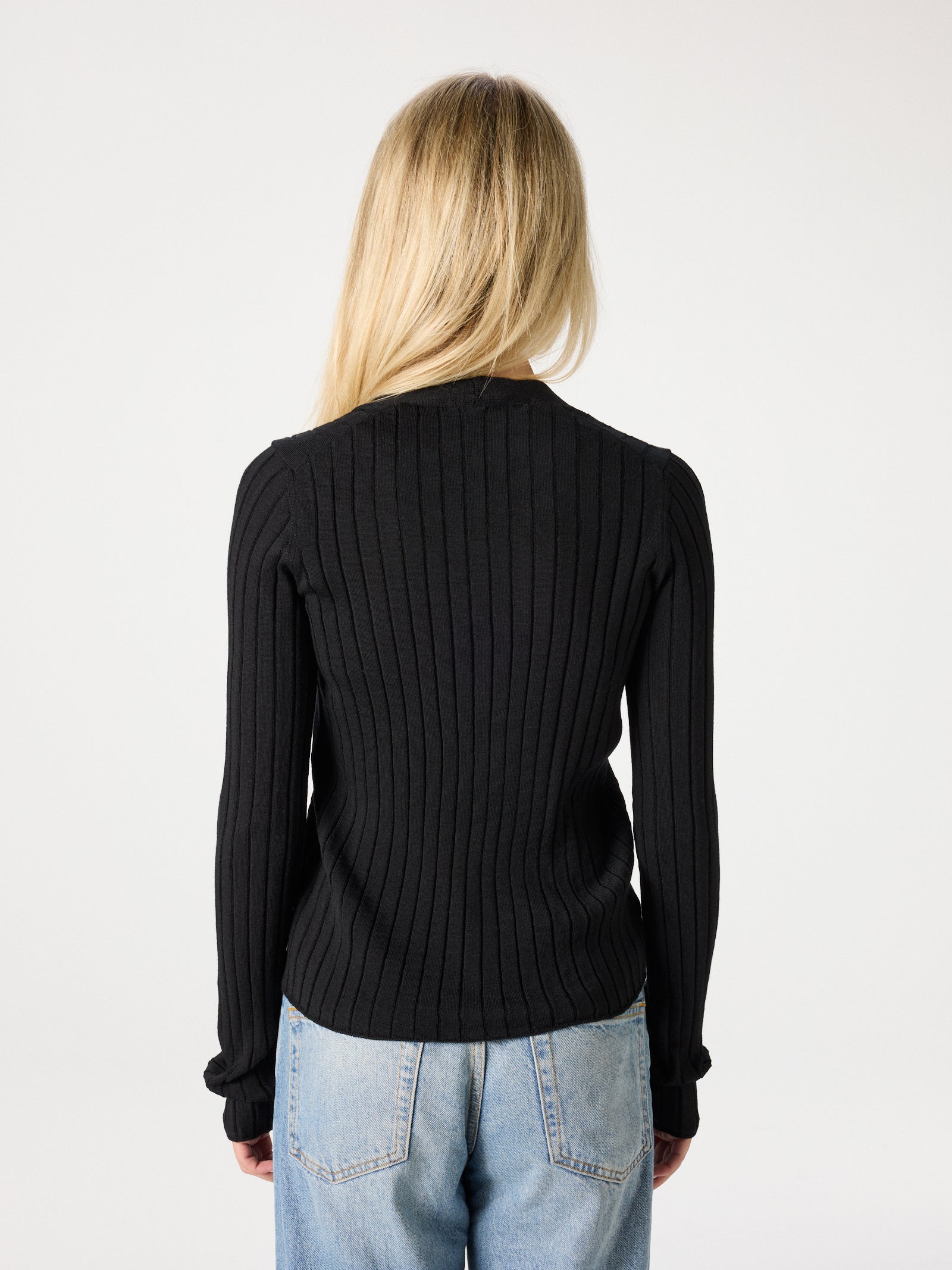 Fine Merino Rib Cardigan