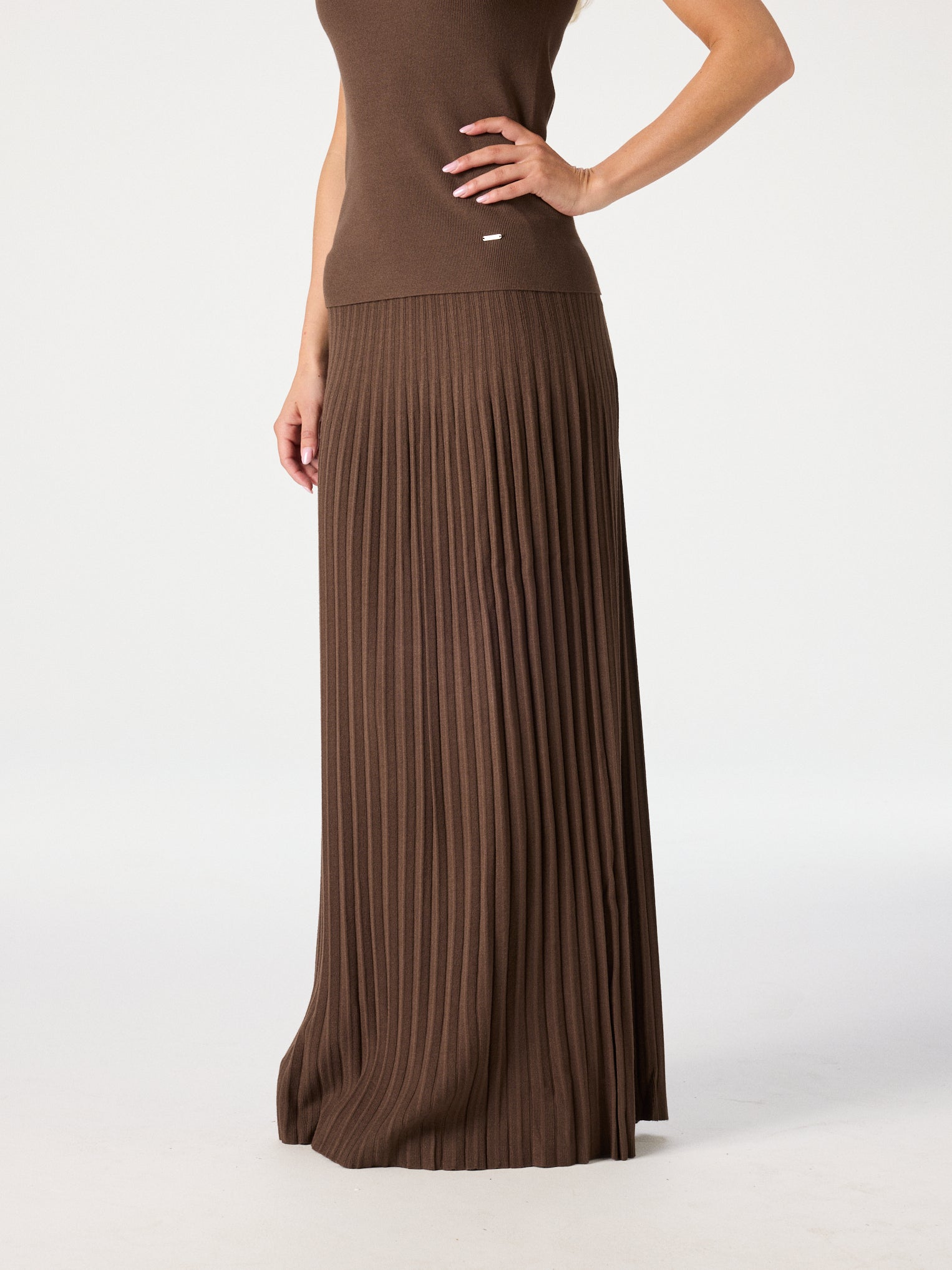 Plissé Knit Skirt
