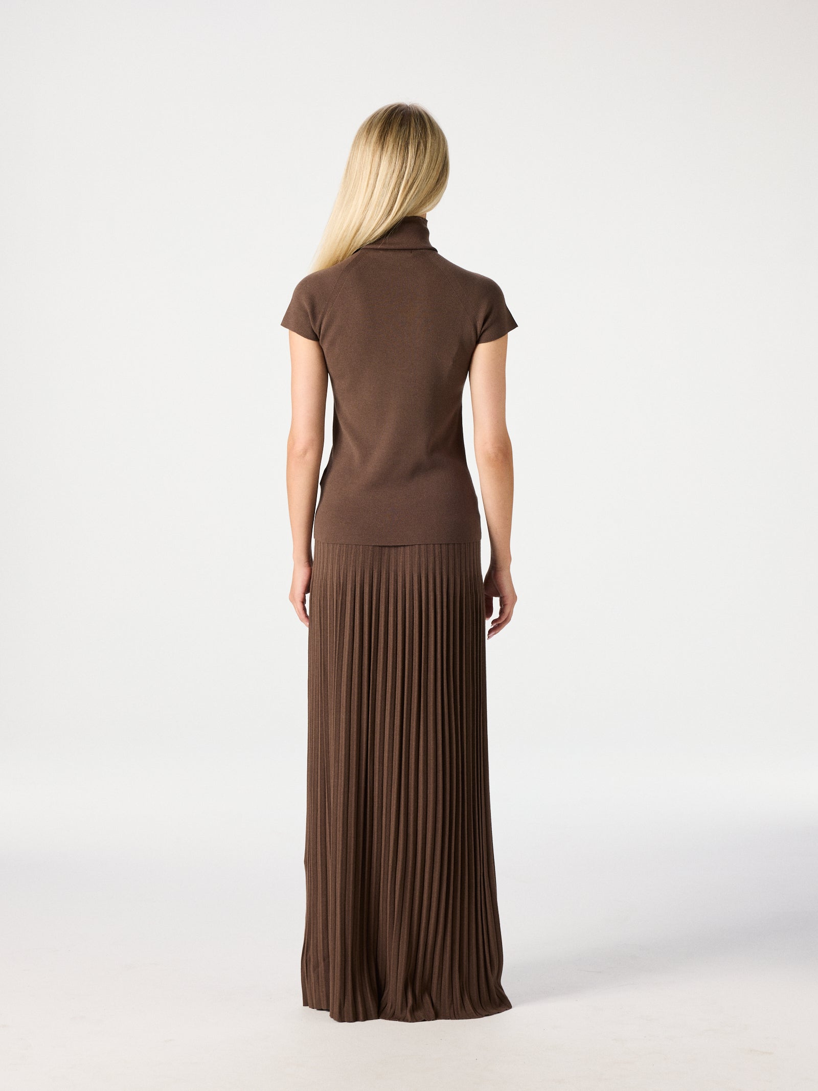 Plissé Knit Skirt