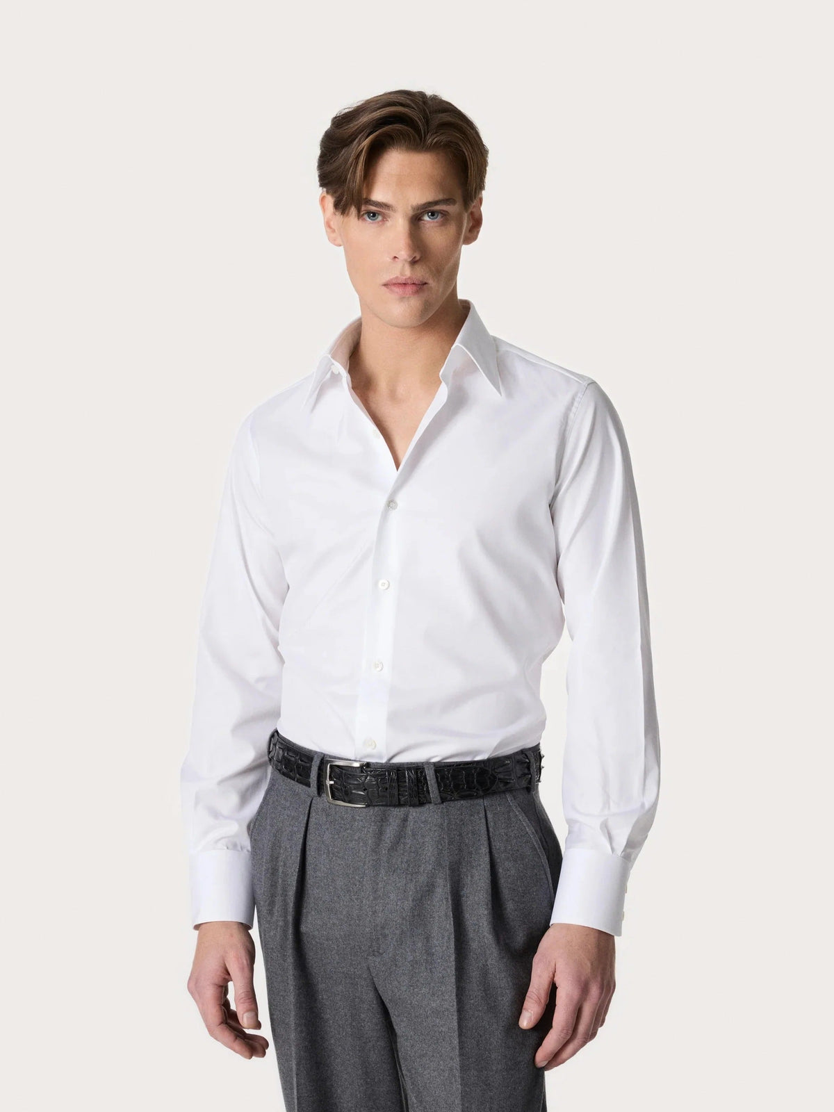 The Royale Classic Shirt in White – Hartlino