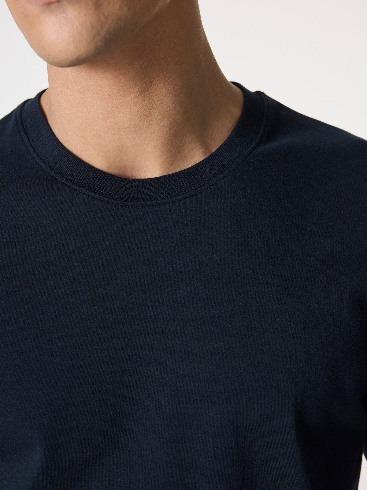 Premium Cotton T-Shirt in Navy Blue – Hartlino, image 4