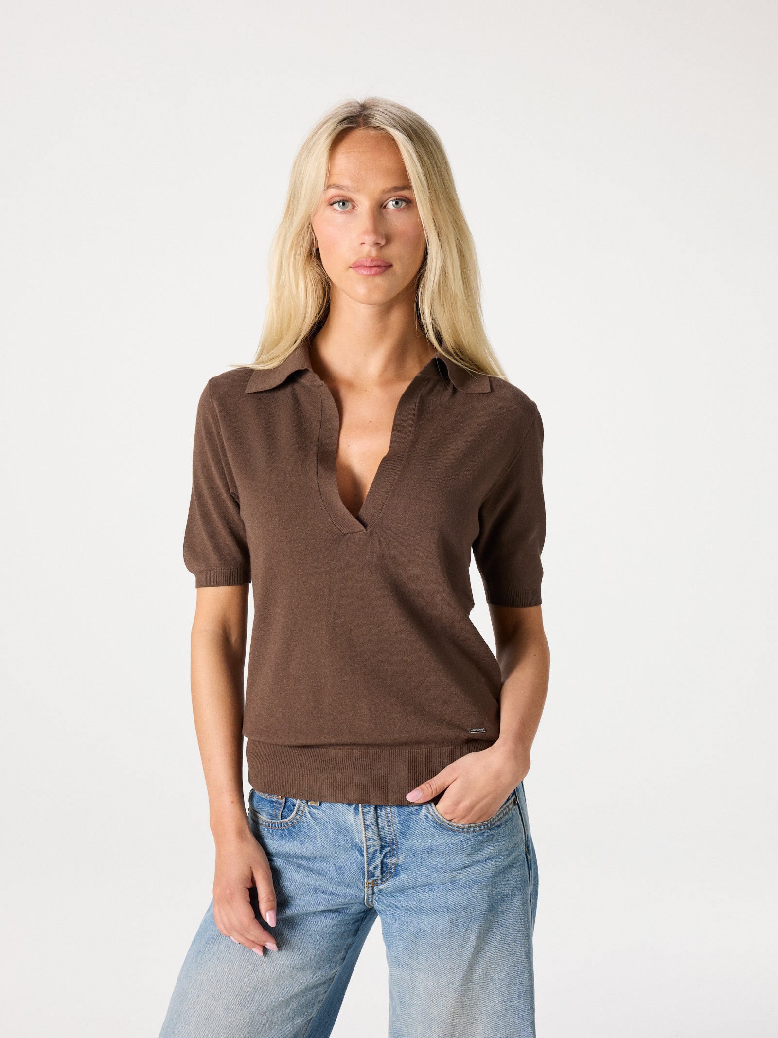 V-neck Polo