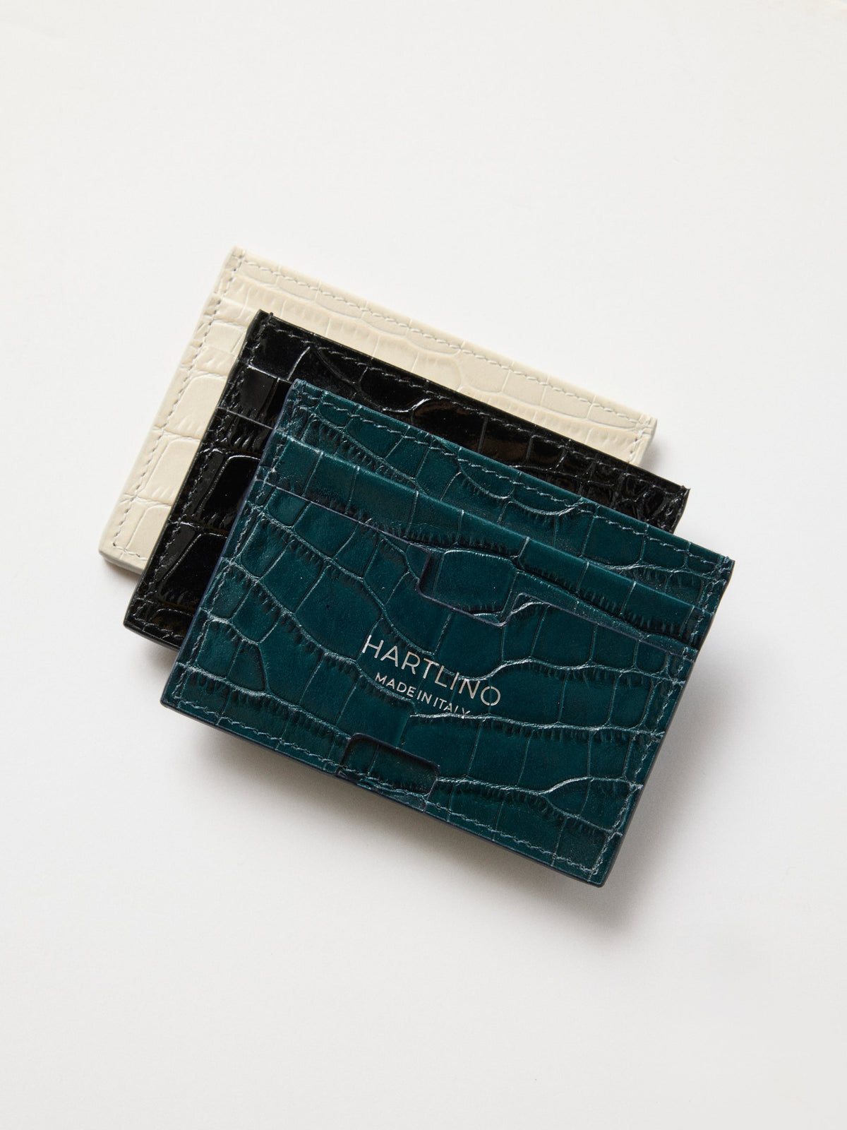 Crocodile-Embossed Cardholder – Hartlino, image 2