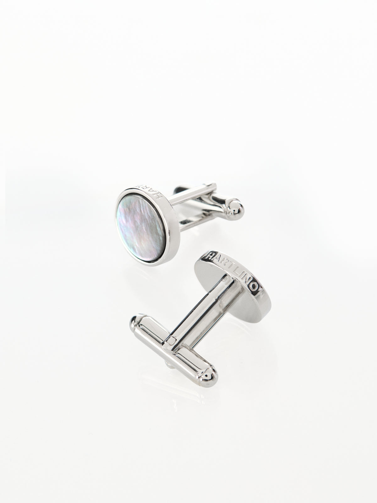 Mother-of-Pearl Cufflinks in Grey – Hartlino