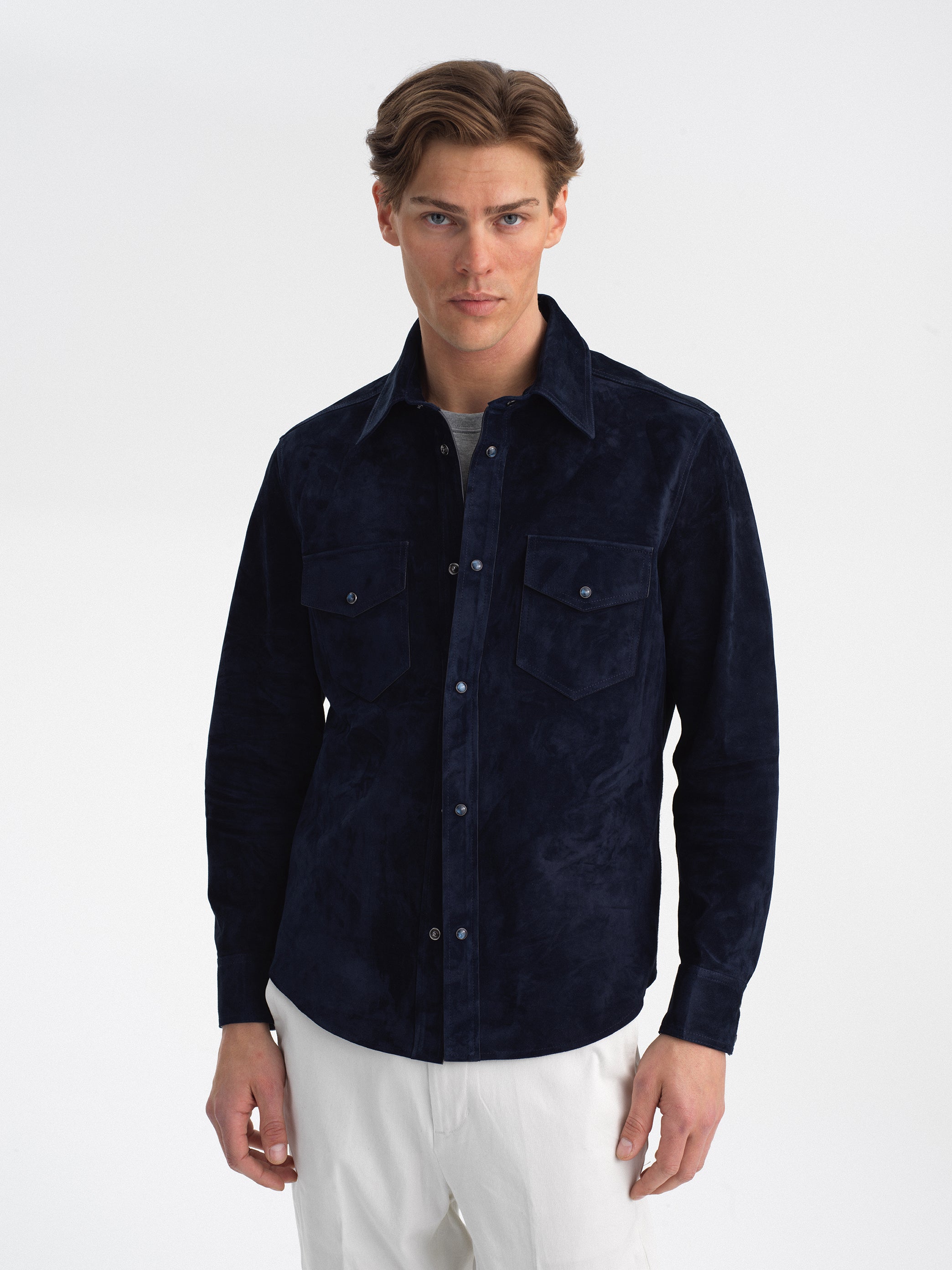 Satin Suede Overshirt