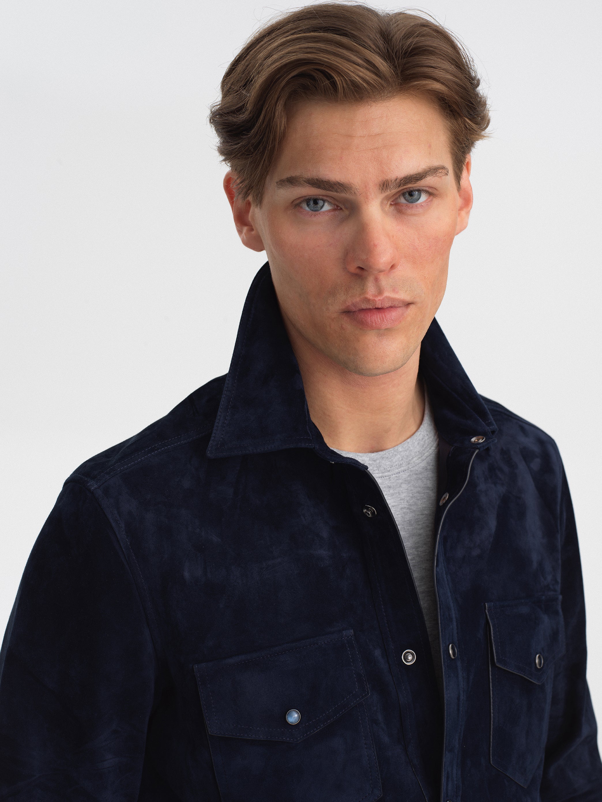 Satin Suede Overshirt