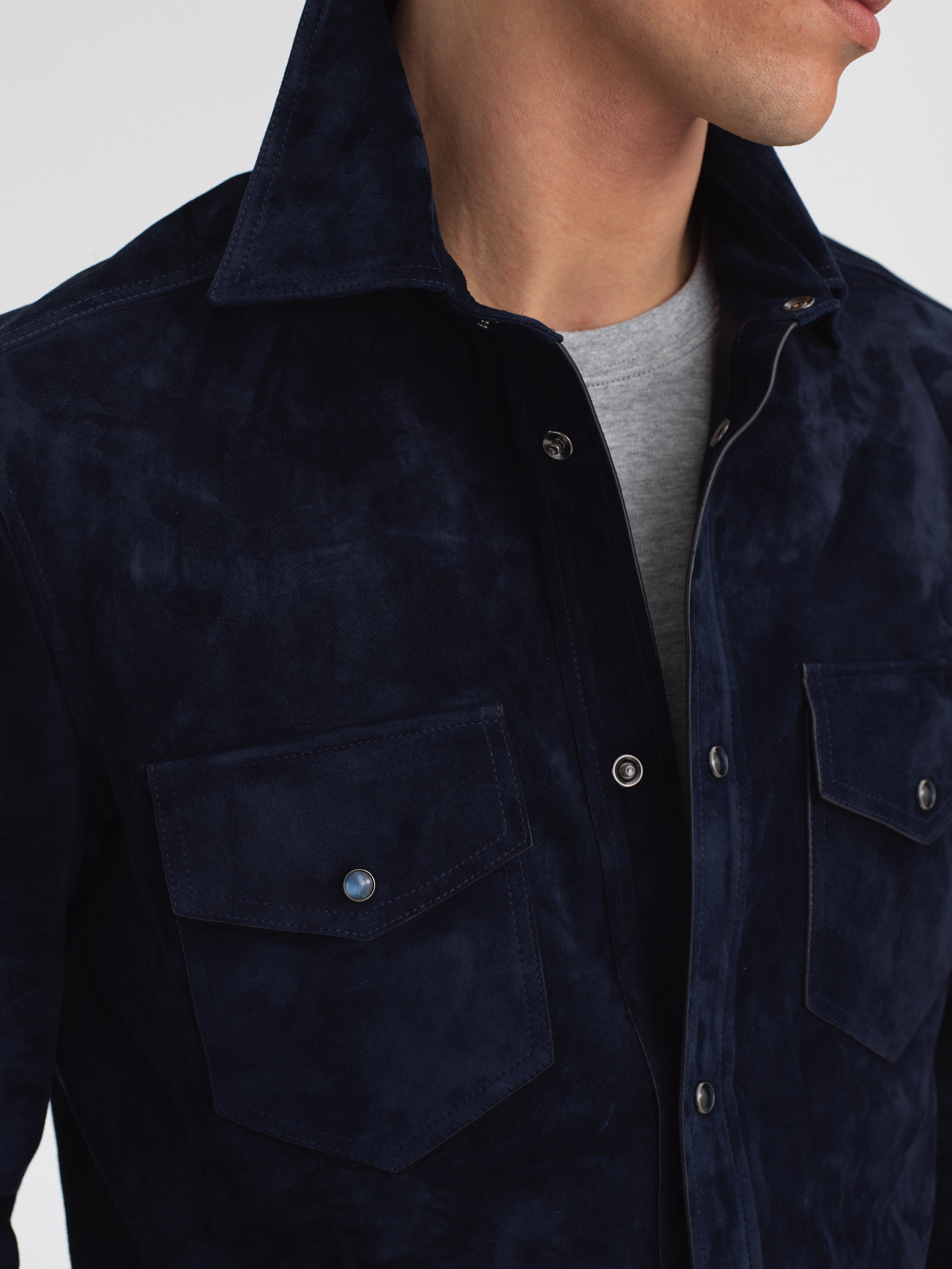 Satin Suede Overshirt