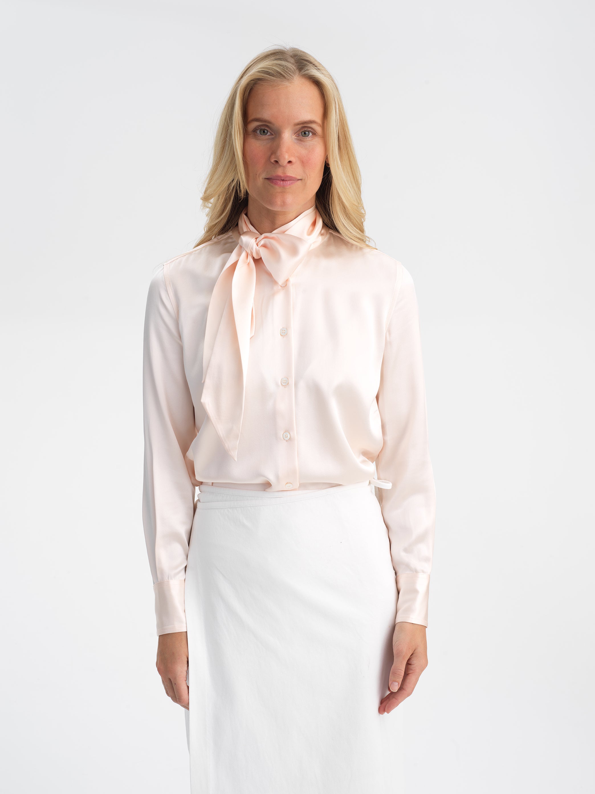 Silk Bow-Blouse