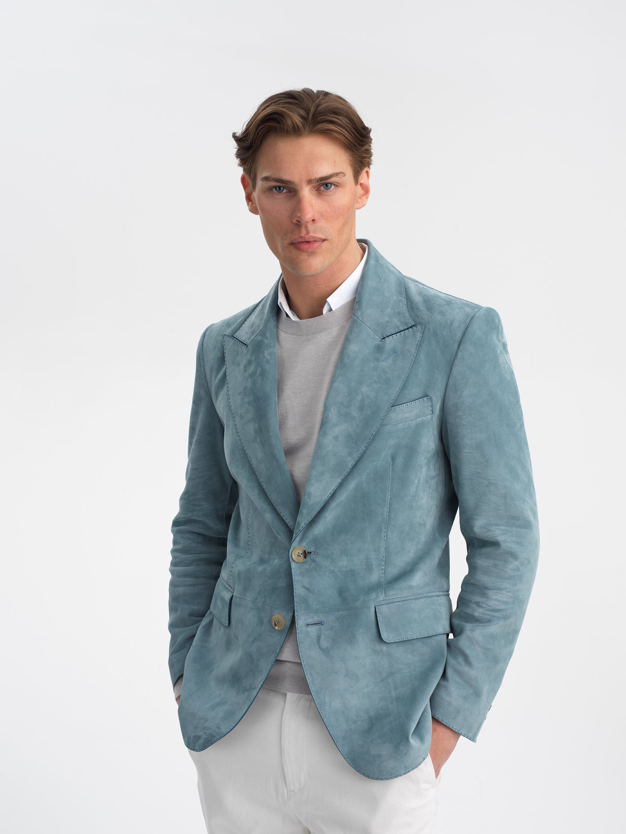 Satin Suede Sport Coat