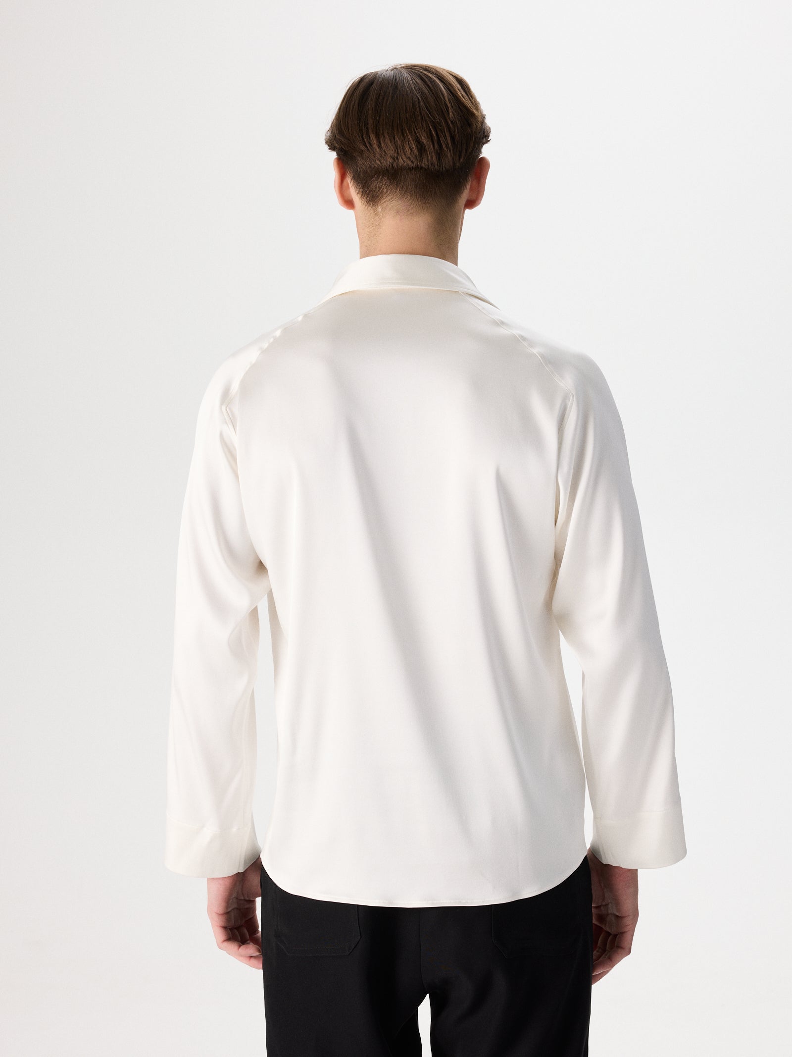 Buttonless Silk Shirt