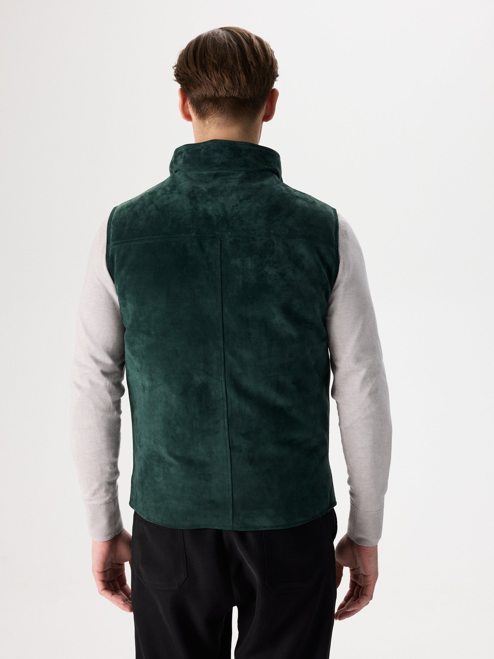 Satin Suede Gilet