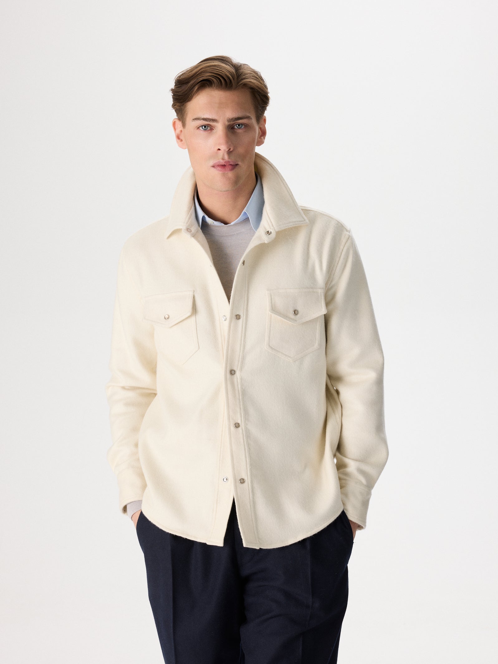 Cashmere Flannel Overshirt
