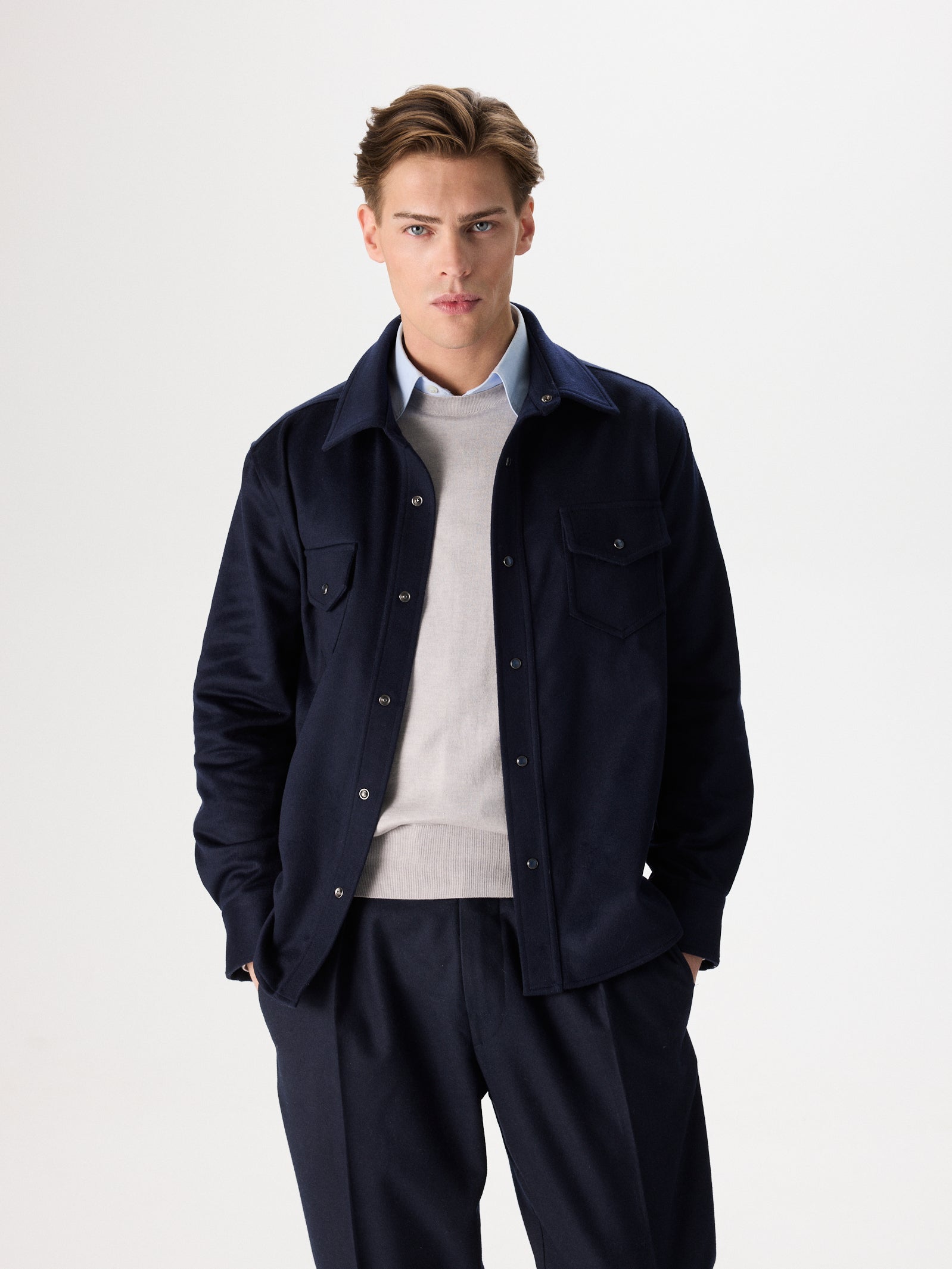 Cashmere Flannel Overshirt