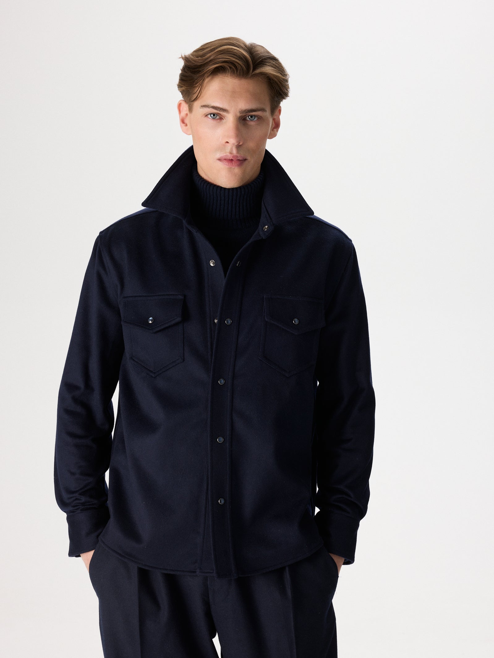 Cashmere Flannel Overshirt