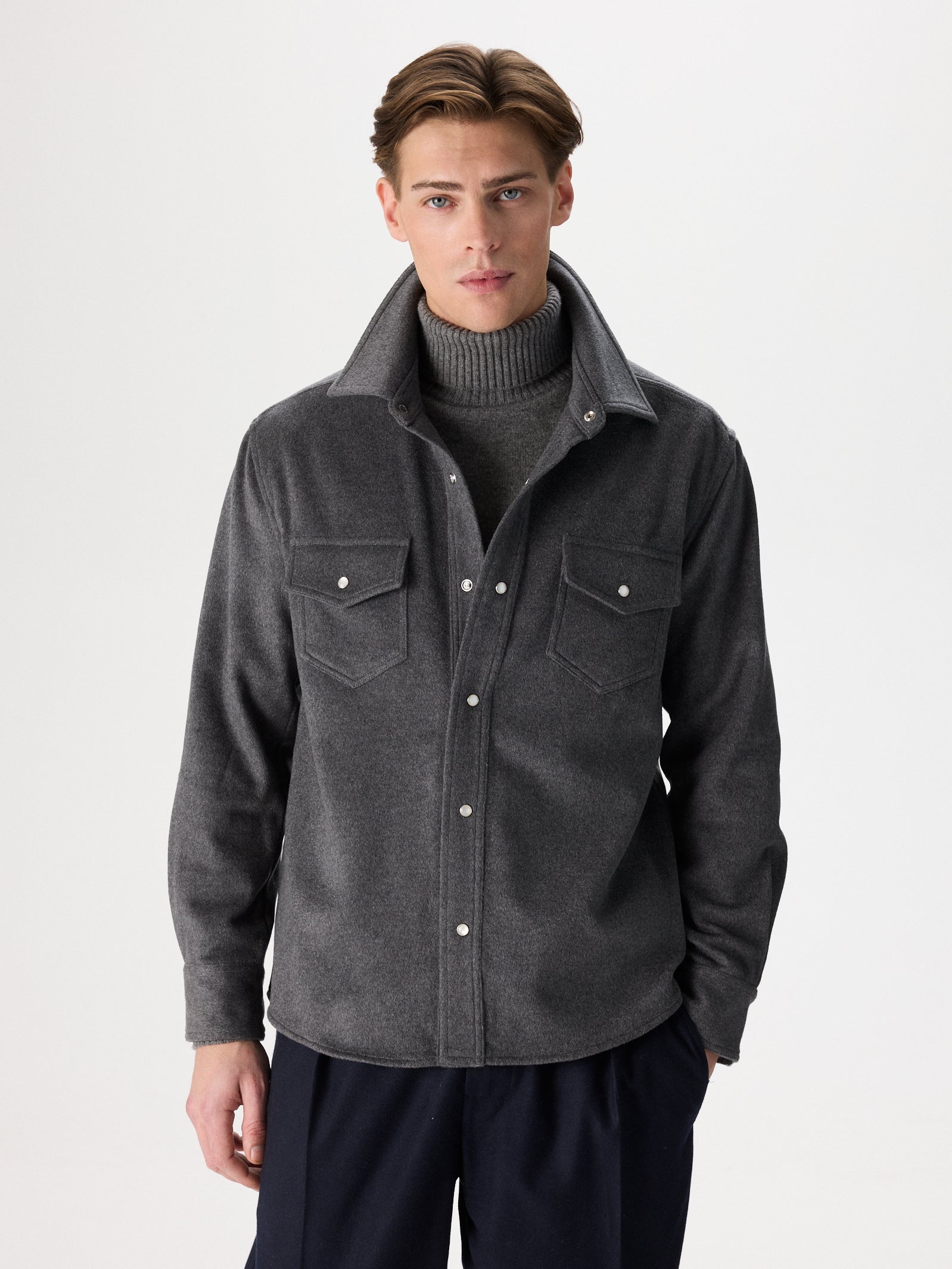 Cashmere Flannel Overshirt