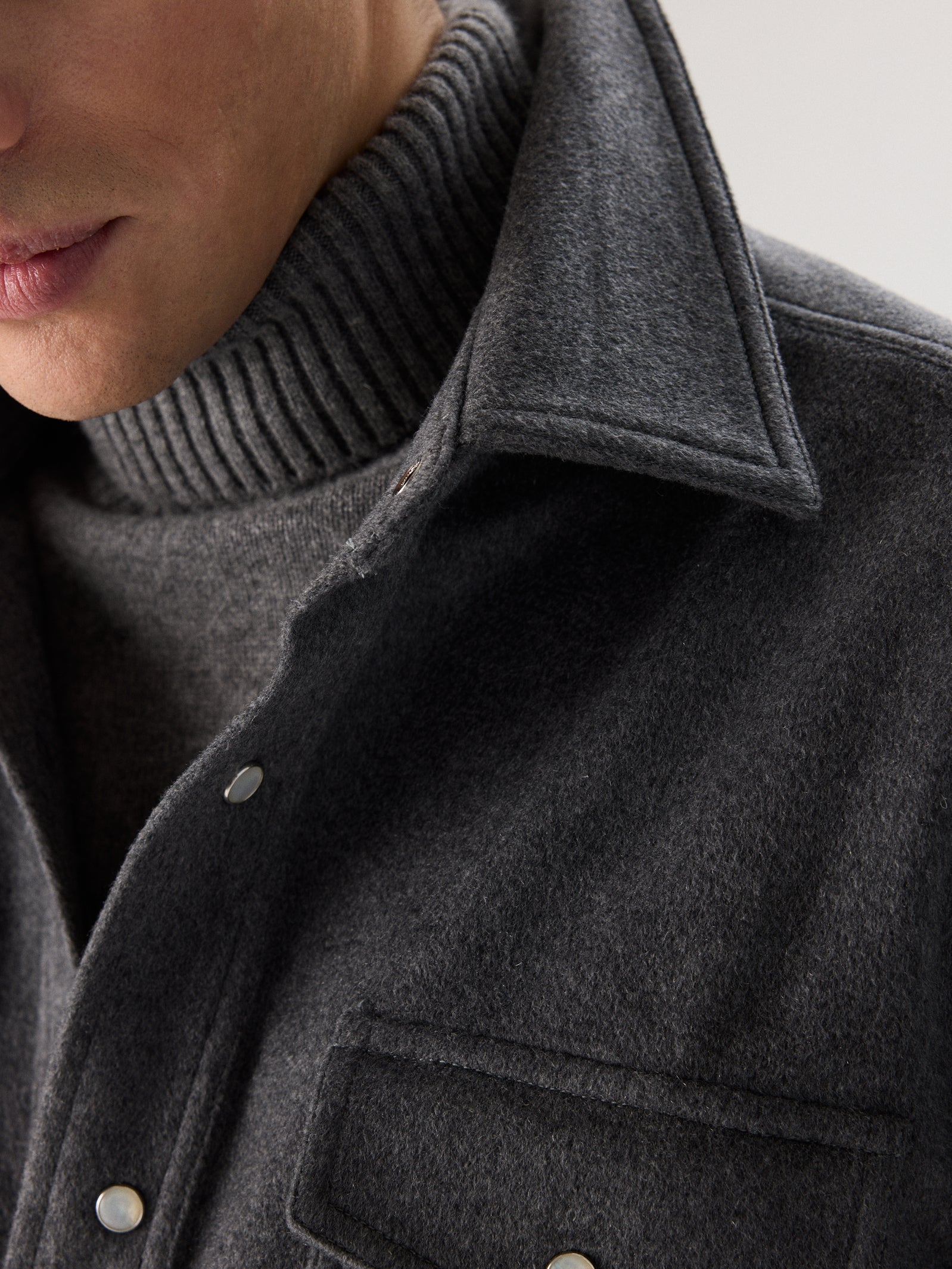 Cashmere Flannel Overshirt