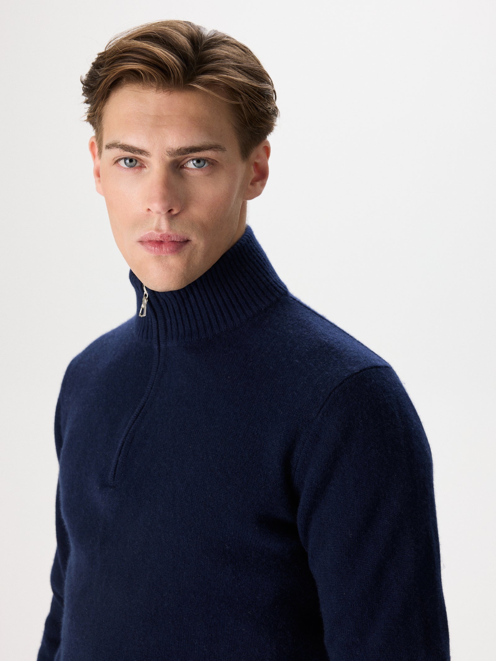 Cashmere & Wool Half-Zip