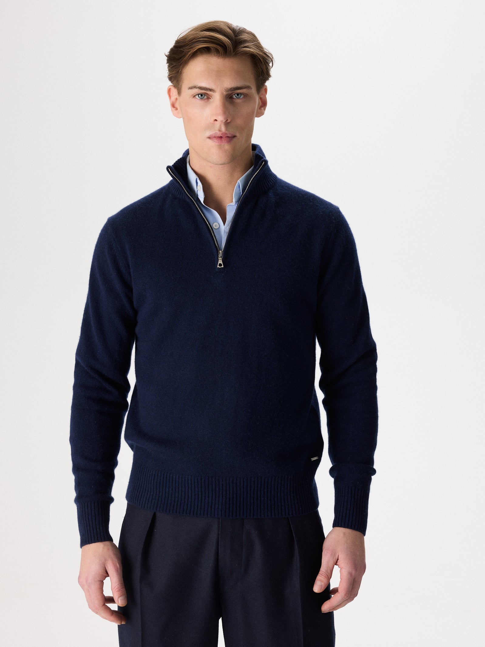 Cashmere & Wool Half-Zip