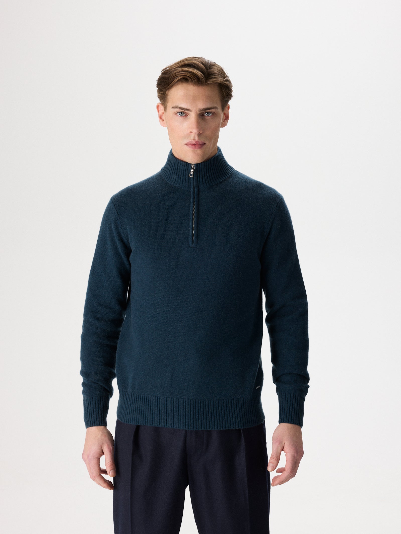 Cashmere & Wool Half-Zip