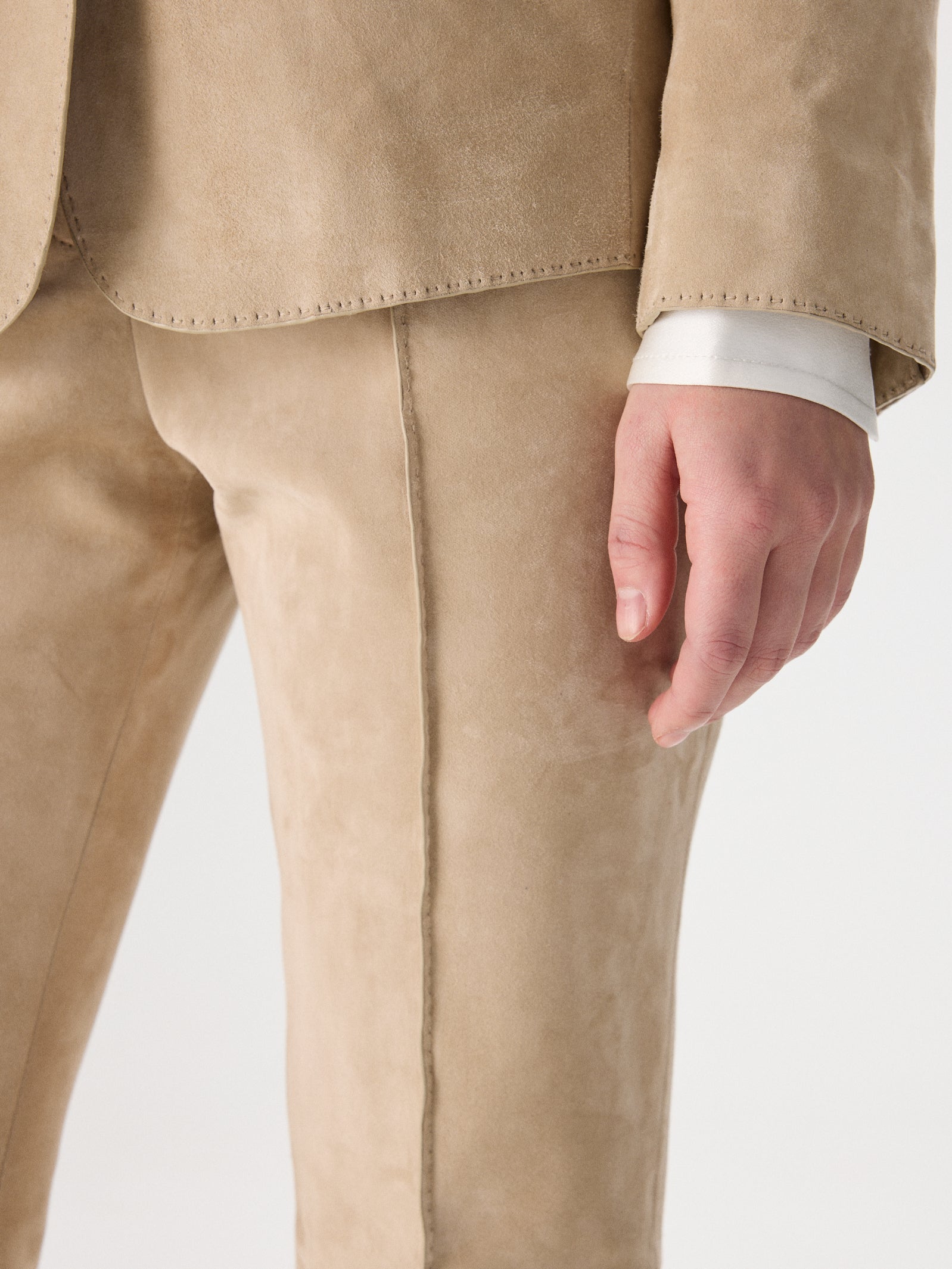 Satin Suede Suit