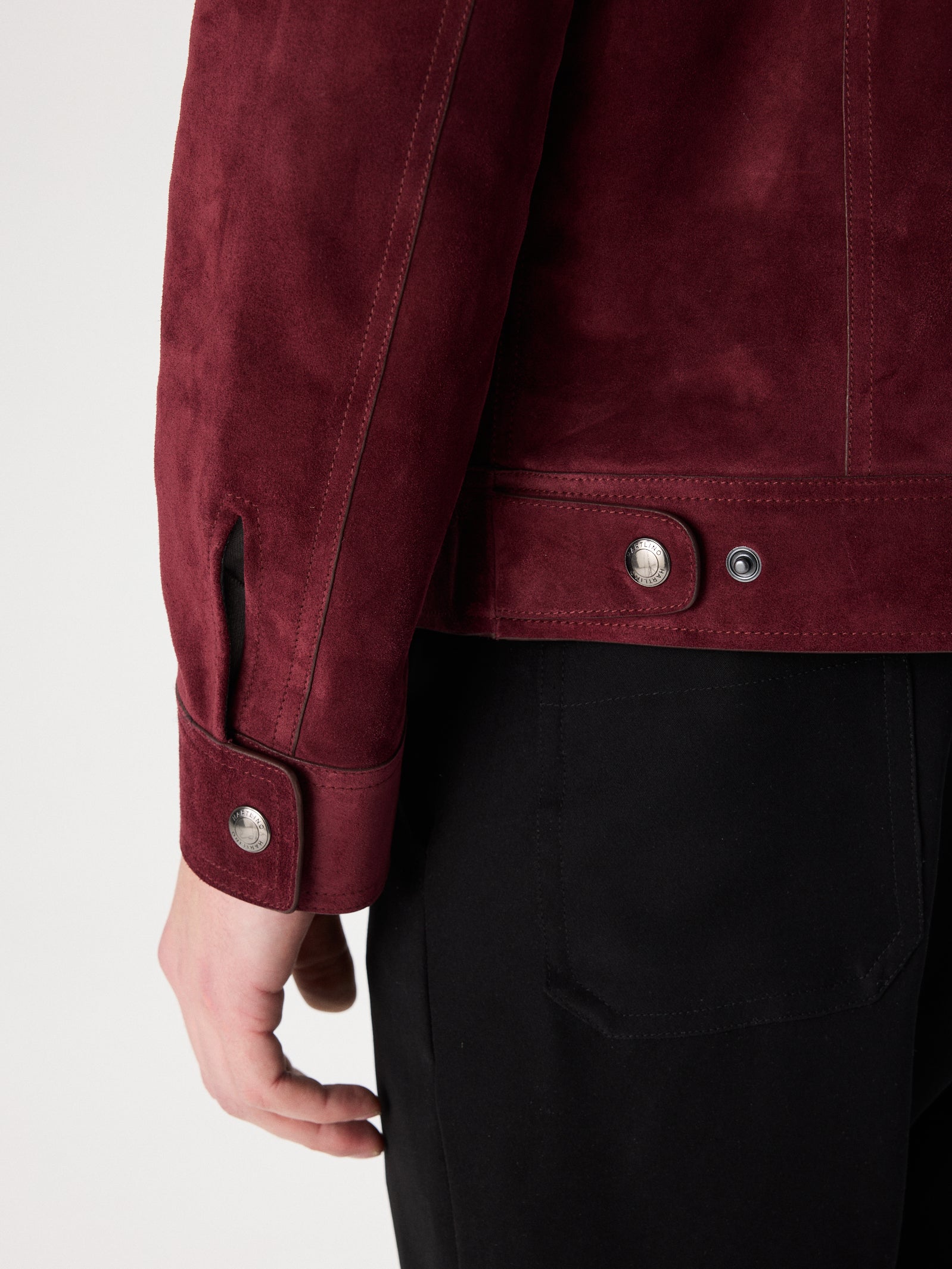Suede Buttoned Jacket