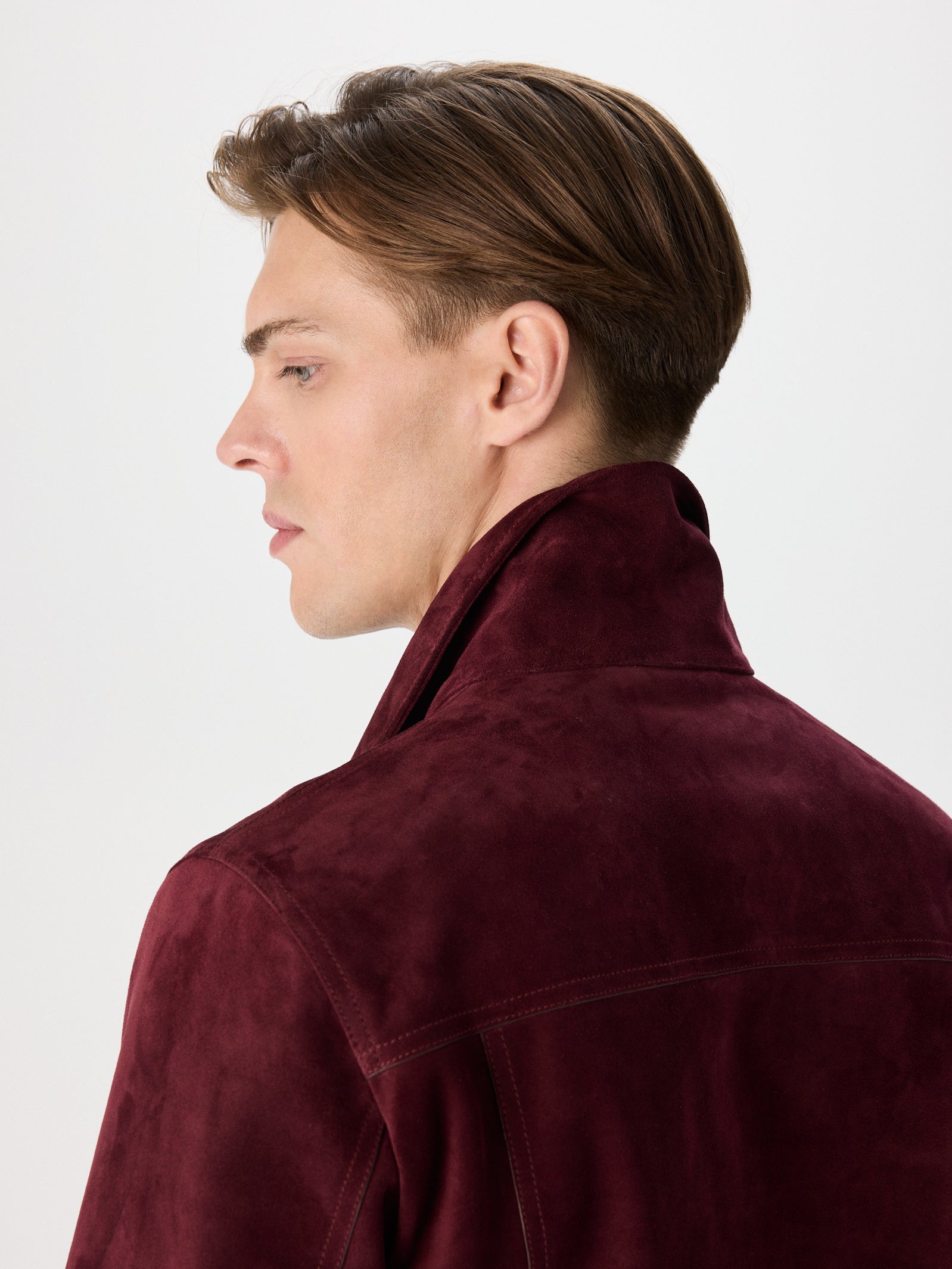 Suede Buttoned Jacket