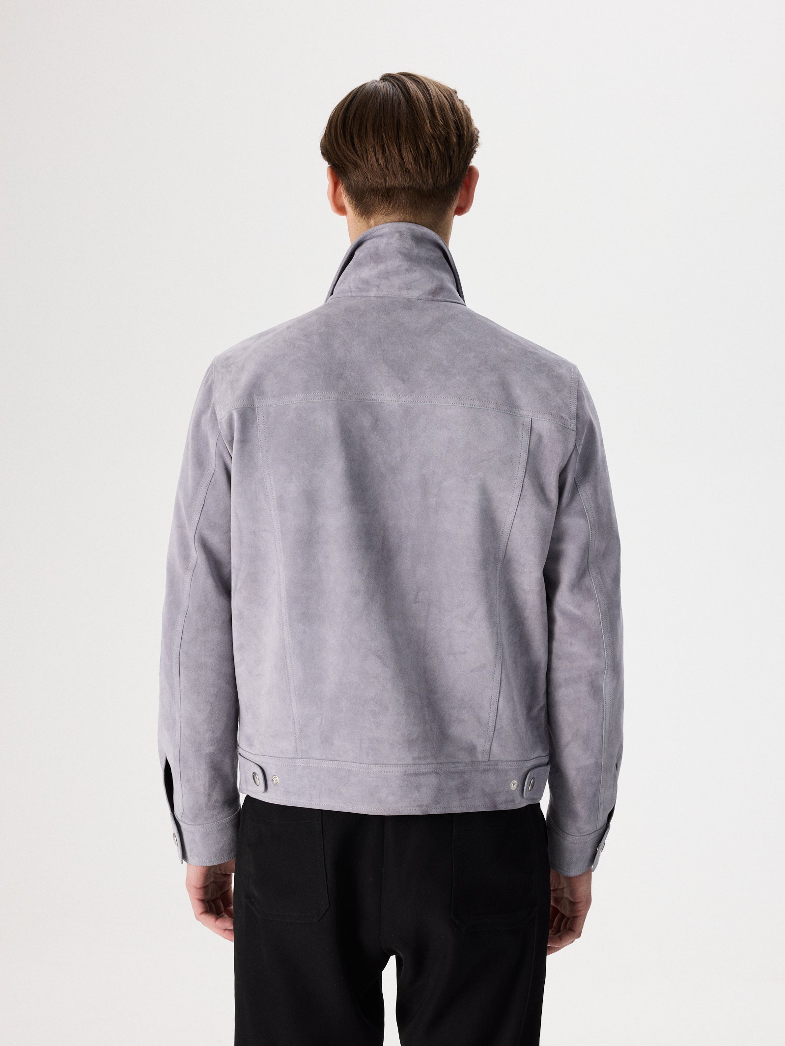 Suede Buttoned Jacket