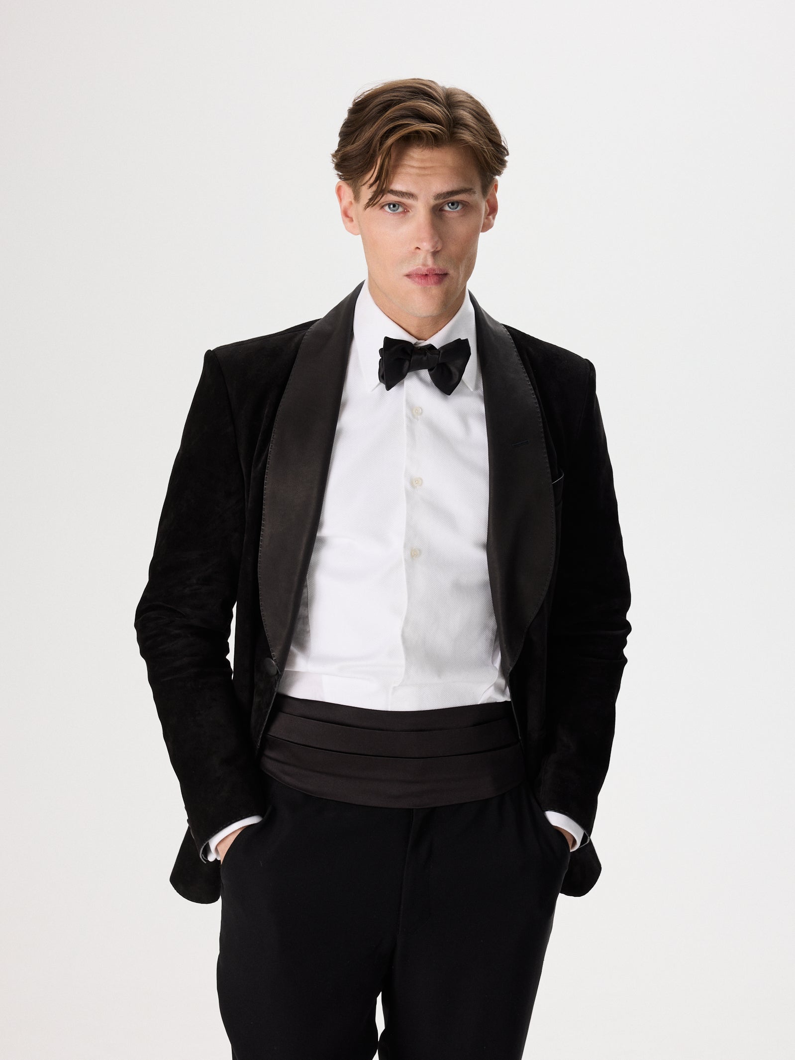 Satin Suede Tuxedo