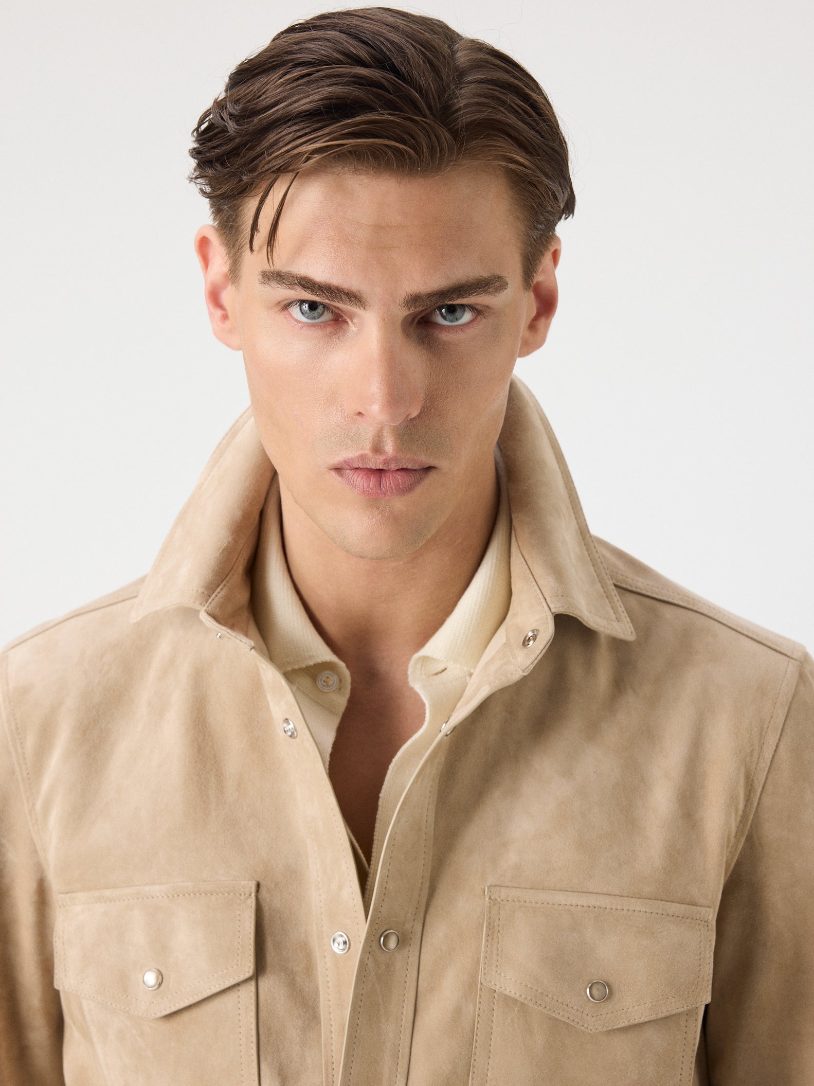 Satin Suede Overshirt