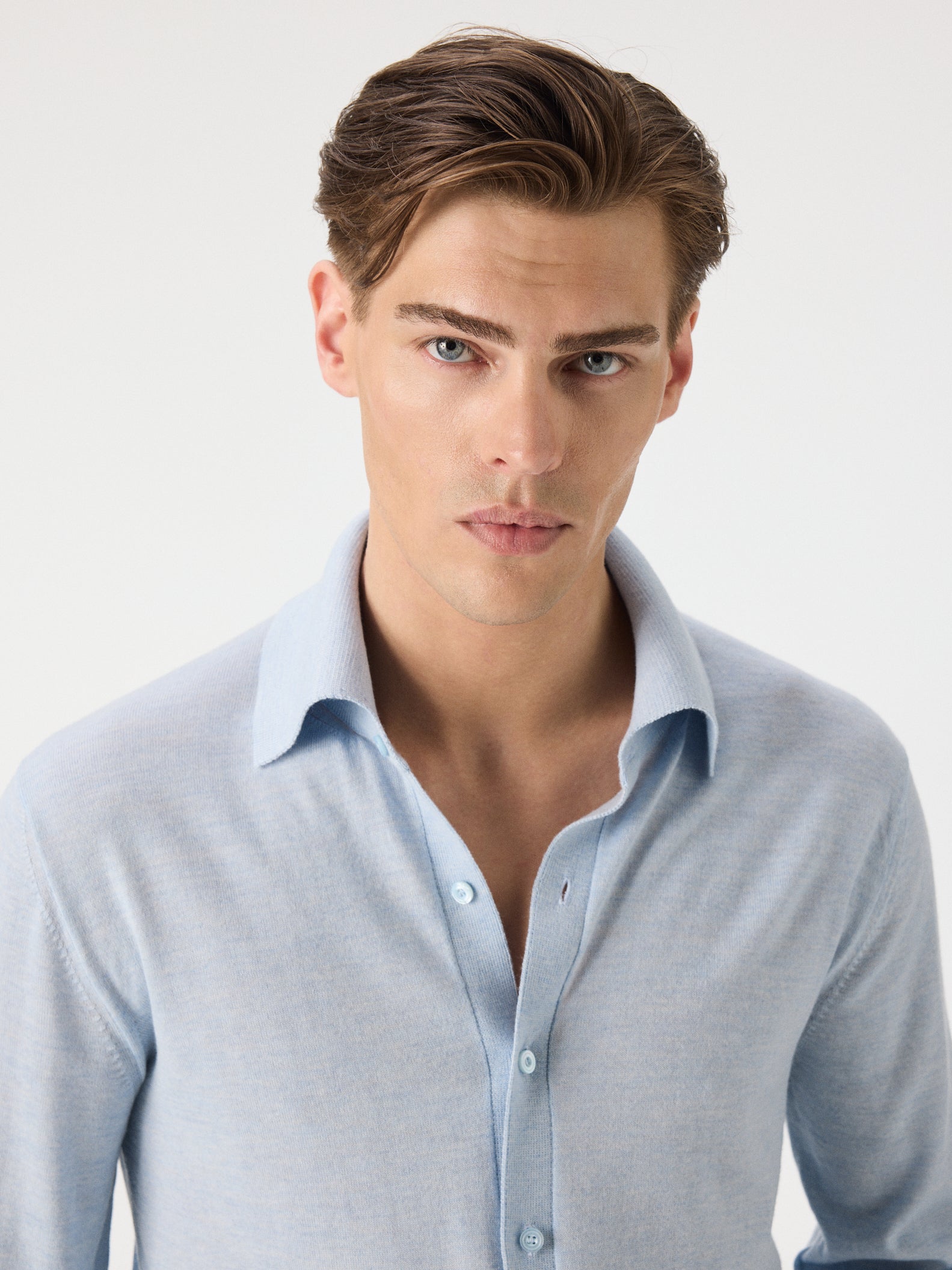 Fine Knit Double Cuff Shirt